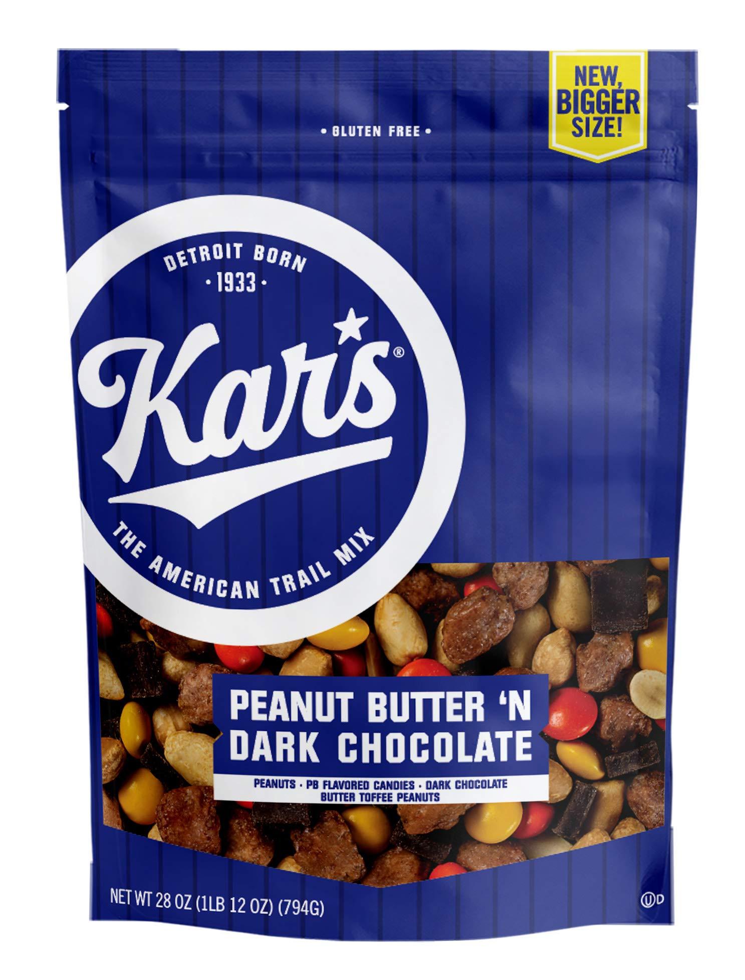 Kar's Nuts Peanut Butter ‘n Dark Chocolate Trail Mix Pouch, 28 Oz