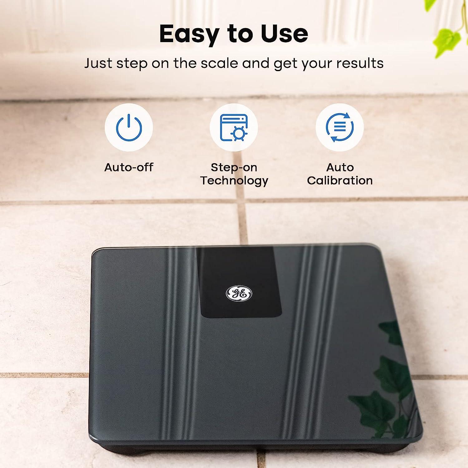 GE Smart Scale for Body Weight with All-in-one LCD Display, Weight