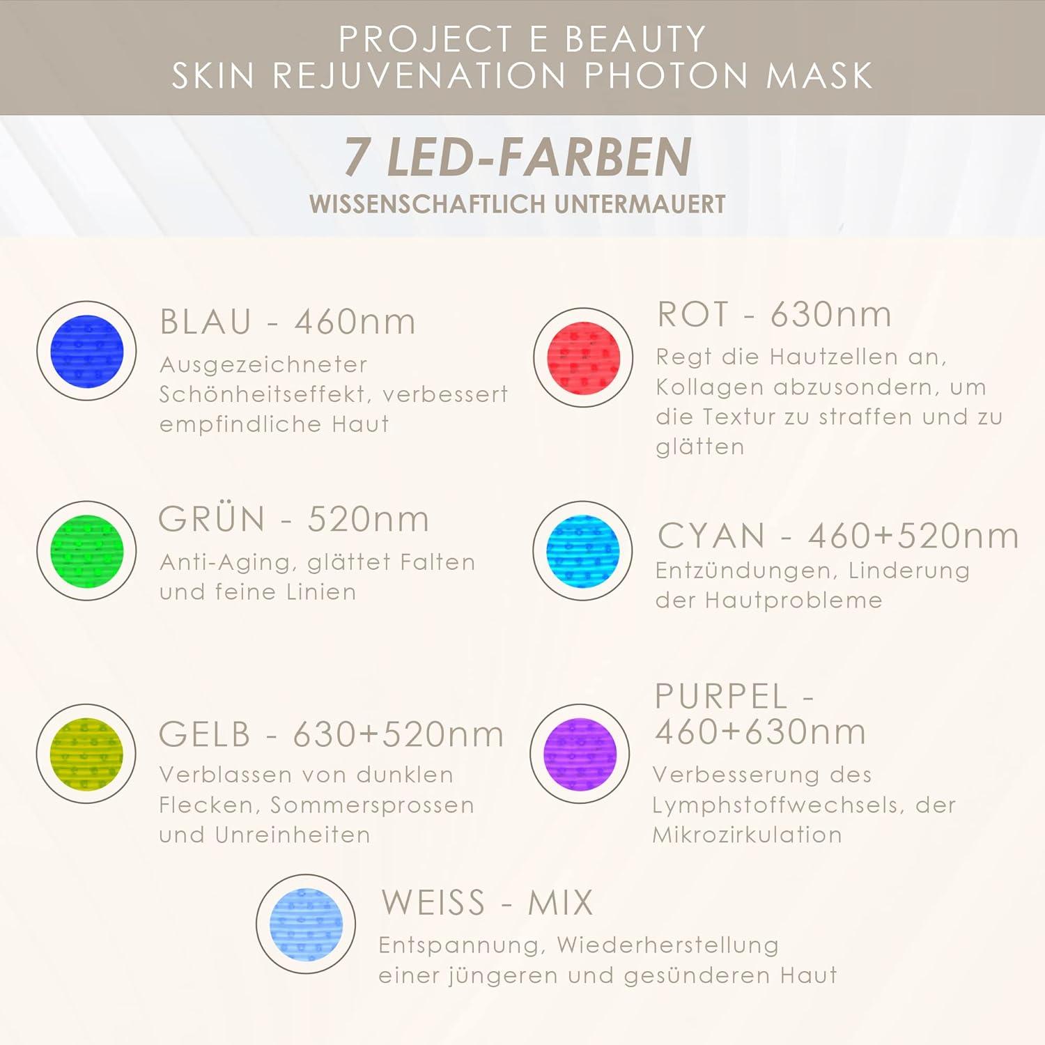 7-Color LED Face Mask for Light Therapy | Anti-Aging Skin Care