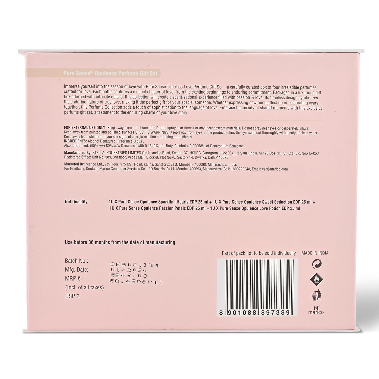 Pure-Sense Opulence Perfumee Gift Set (Hearts Sweet Passion