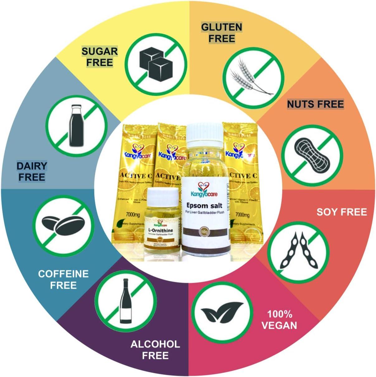 Kangyacare Liver Gallbladder Flush 1Night Cleanse Detox Protocol 7 Piece Set