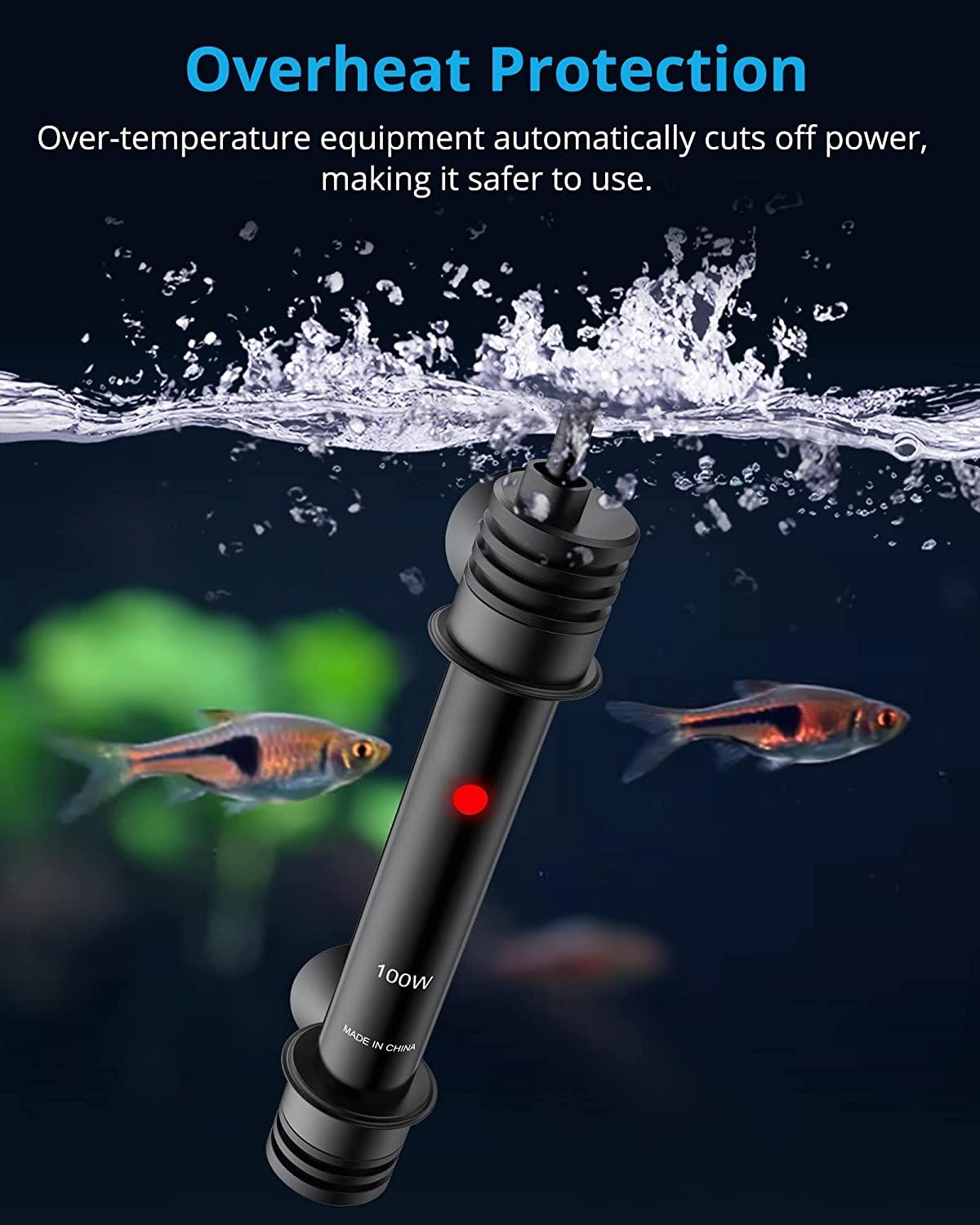 NICREW Aquarium Heater Temperature Adjustable Fish Tank Heater