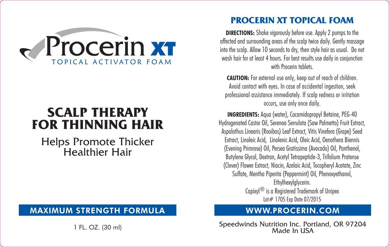 Procerin XT Foam Hair Loss Foam Product (No Minoxidil) Clinically Proven to Combat Baldness