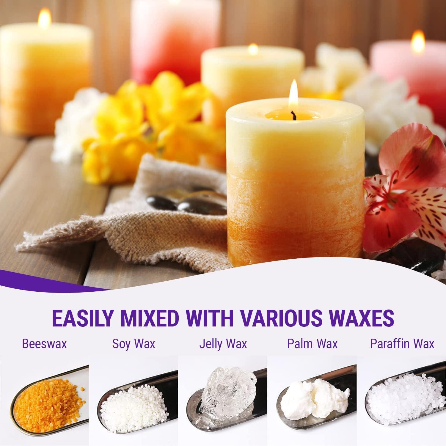 24 Colours Candle Wax Dye Natural Wax Dye Safe Soy Wax Dye for Candle Making  