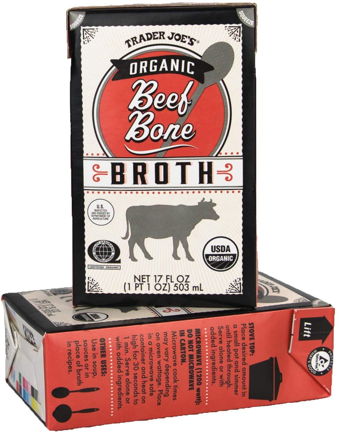 Trader Joes Organic Beef Bone Broth 2 Pack