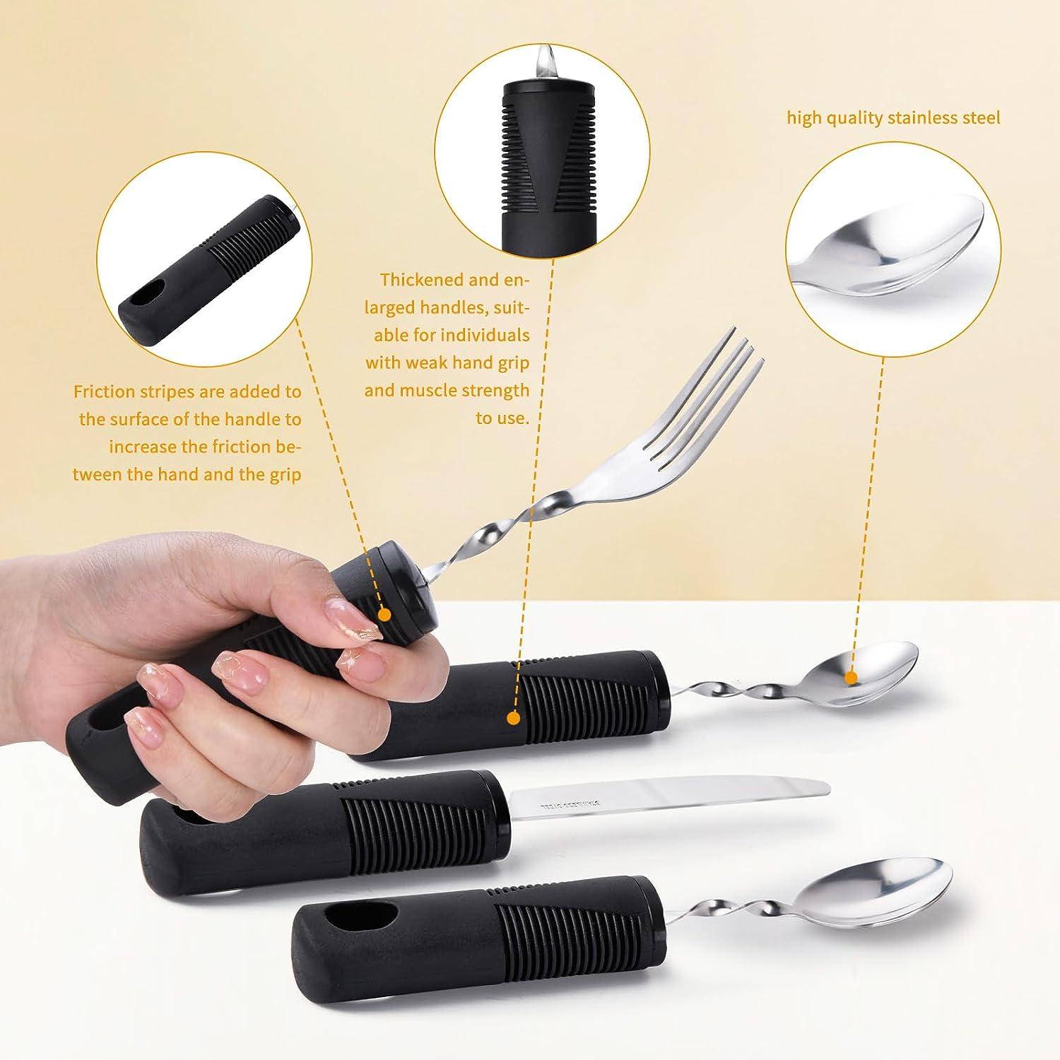 Weighted Utensils for Hand Tremors Weighted Silverware for Parkinsons