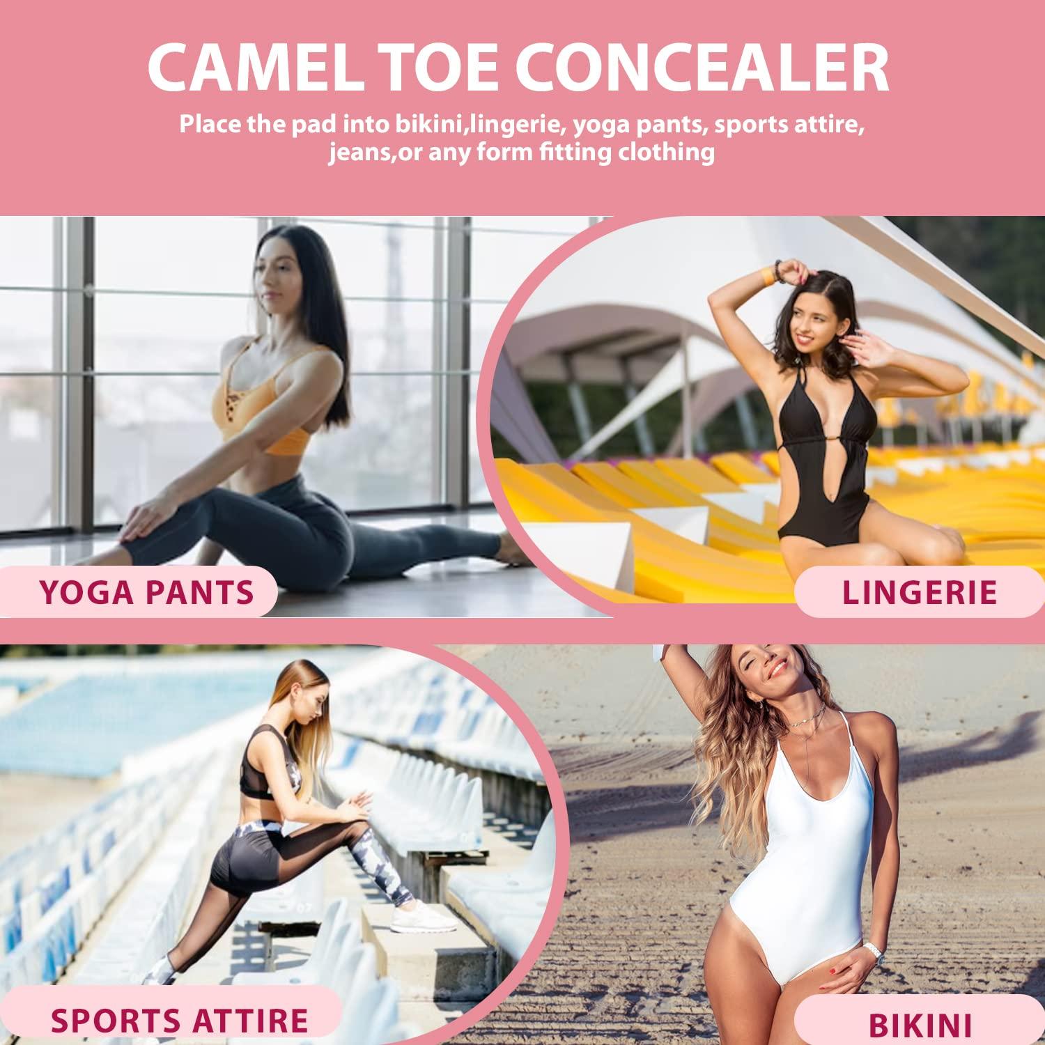Camel Toe Concealer for Swimsuit Skin-Friendly Seamless Camel Toe Concealer  Cover fine Lines Ladies Invisible Reusable no Camel Toe Thong Yoga Pants  Bikini Jeans (S) Small