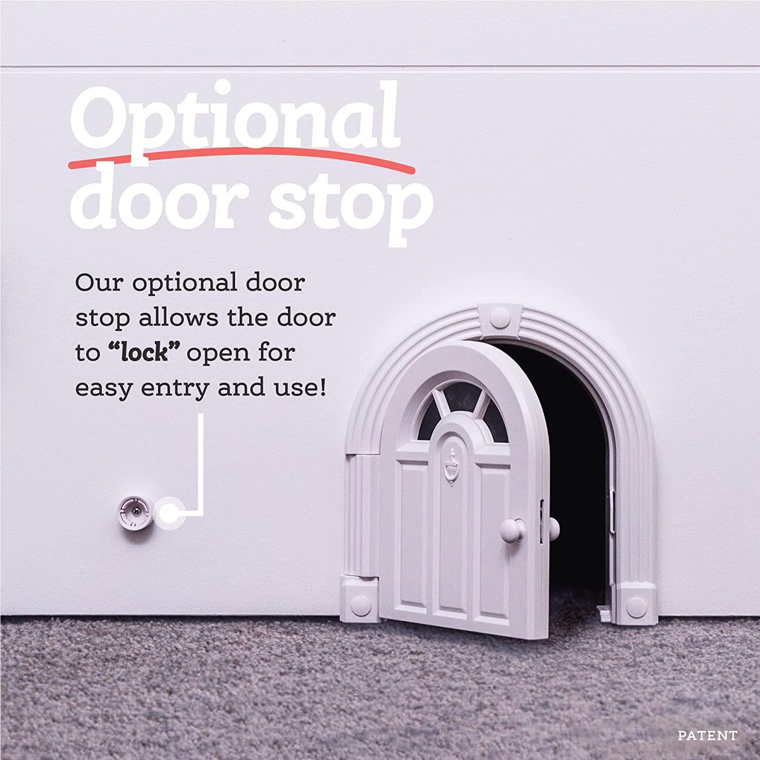 Closet door with cat shop door