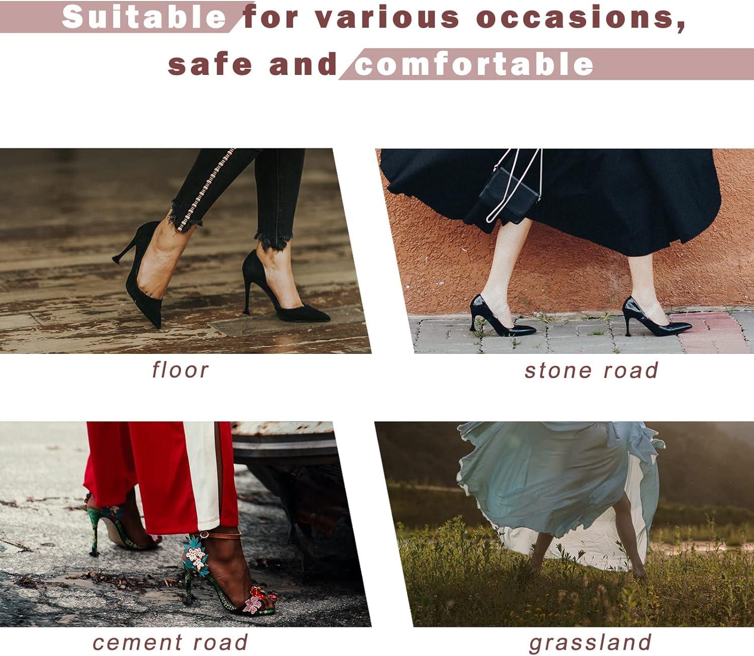 SooGree High Heel Cap Protectors Pairs Heart Shaped Anti