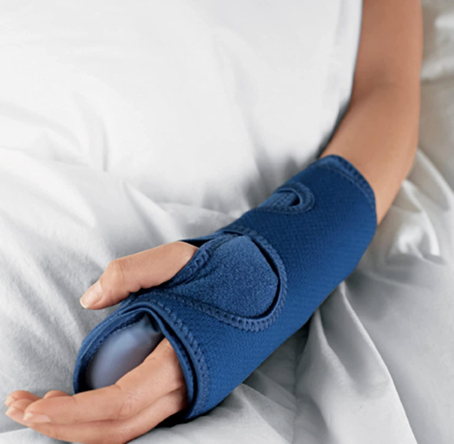 ACE Night Wrist Sleep Support, Adjustable, Blue, Helps Provide Relief from  Symptoms of Carpal Tunnel Syndrome, and other Wrist Injuries Night Wrist  Support