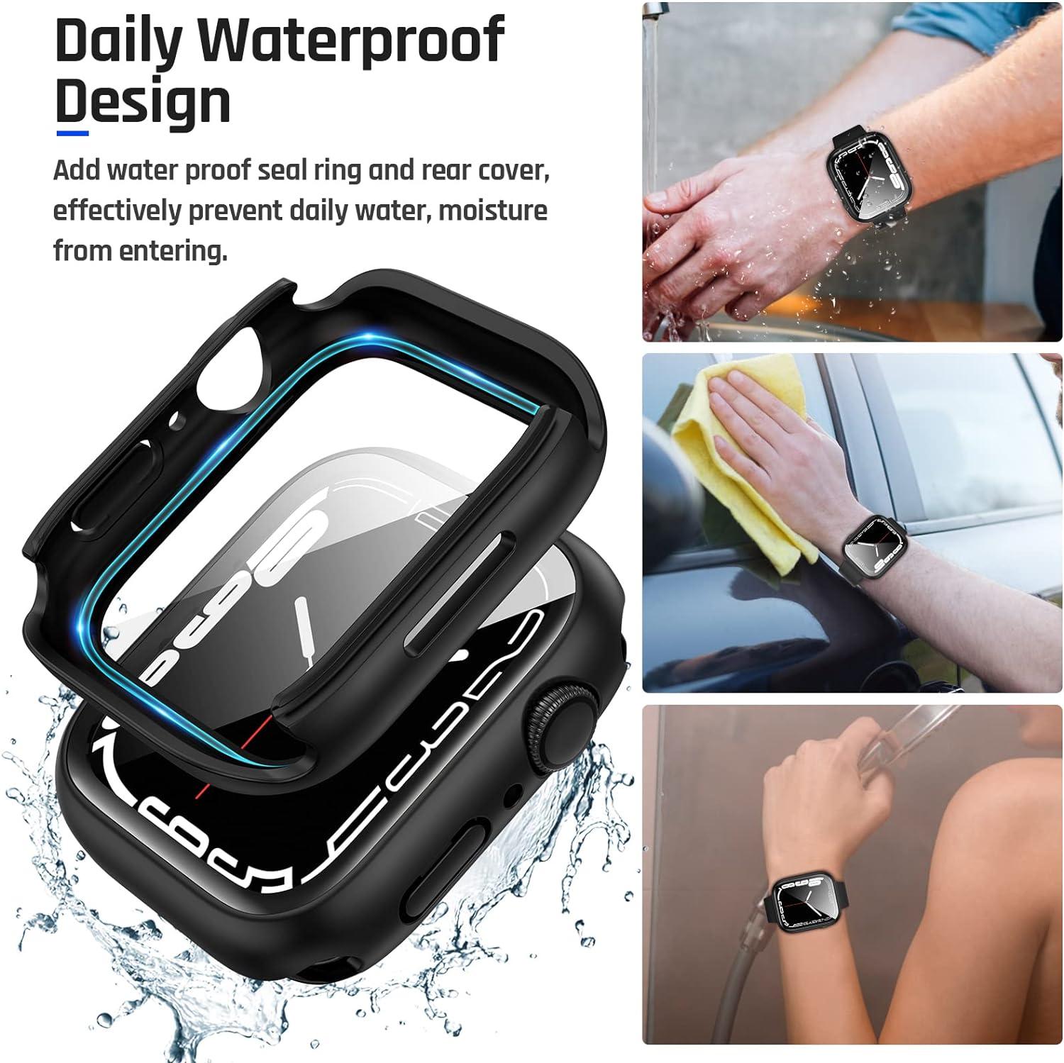 Goton 2 in 1 Waterproof Case for Apple Watch Series 8 Series 7