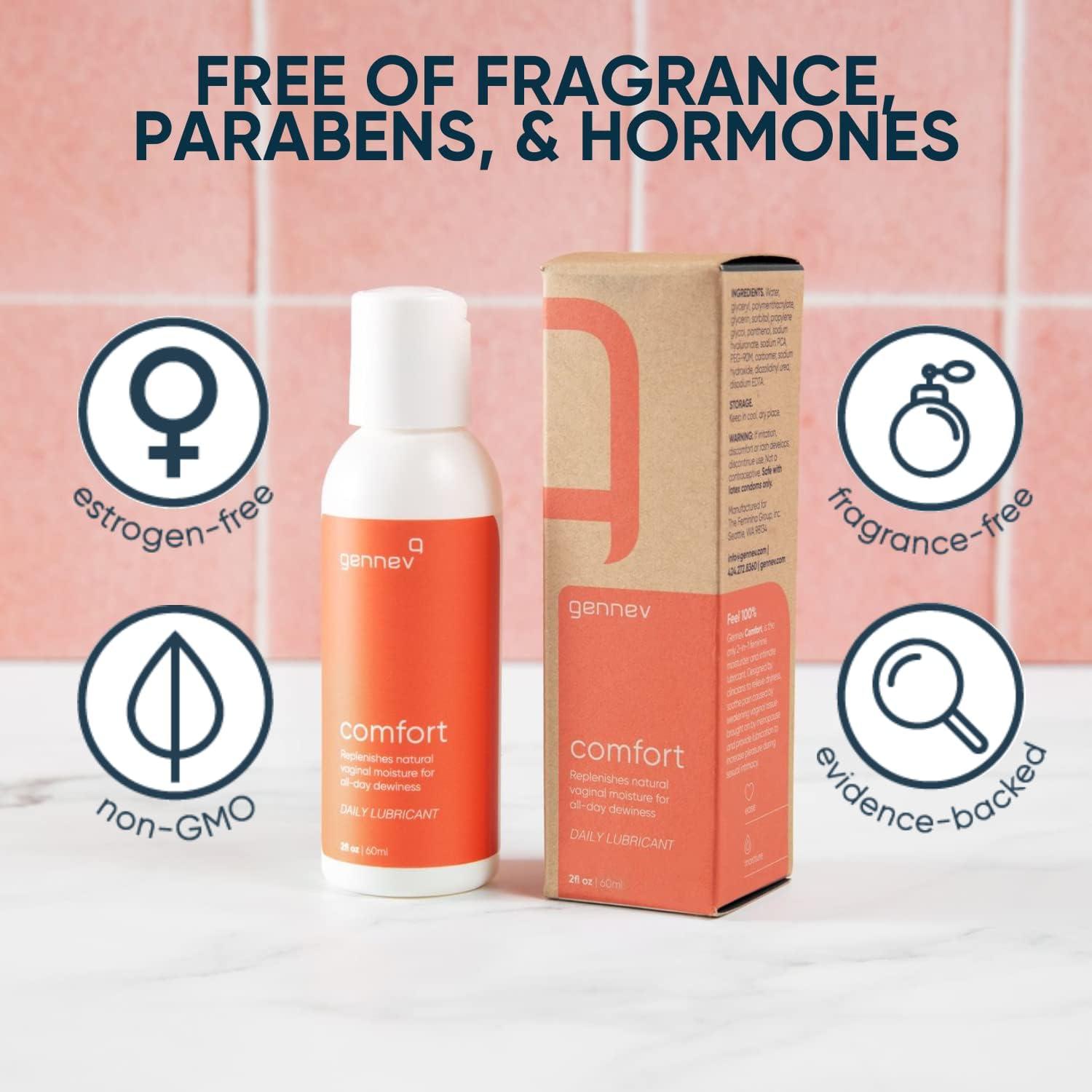 Gennev Intimate Water Based Lubricant for Women - 2-in-1 Menopause Lubricant  and Feminine Moisturizer