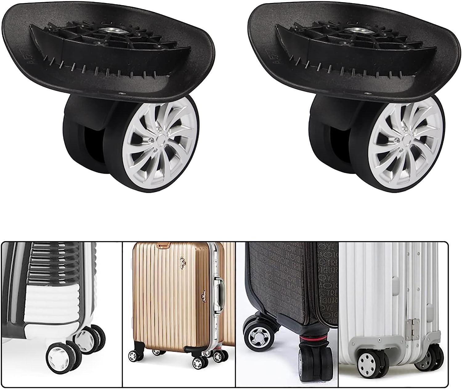 Luggage Suitcase Wheels,Swivel Wheel Replacement Luggage Travel Suitcase  Wheels Plastic Bearings Repair Set for Luggage Kits Pack of 2