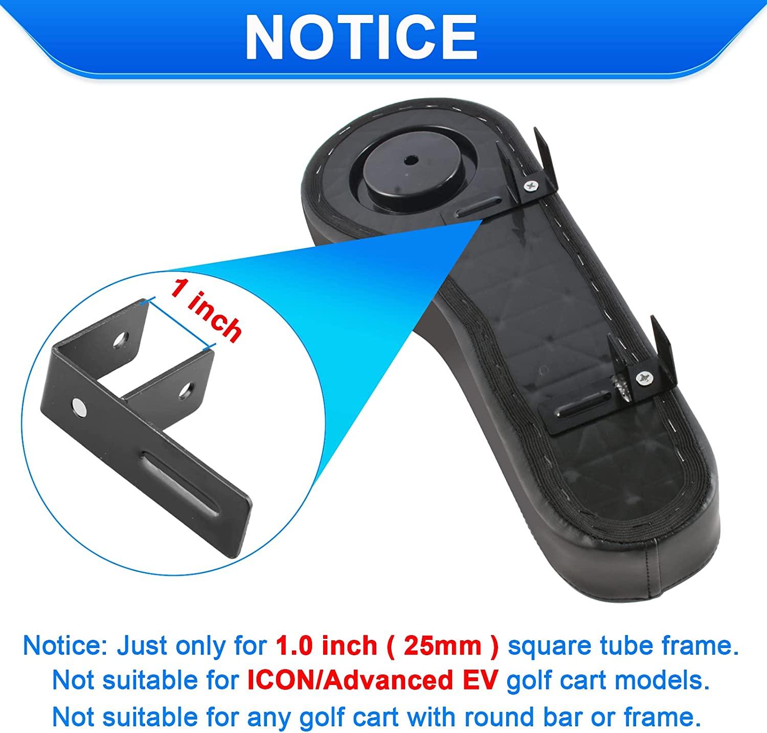 Roykaw Golf Cart Armrest with Cup Holder Upgrade Support Frame, No