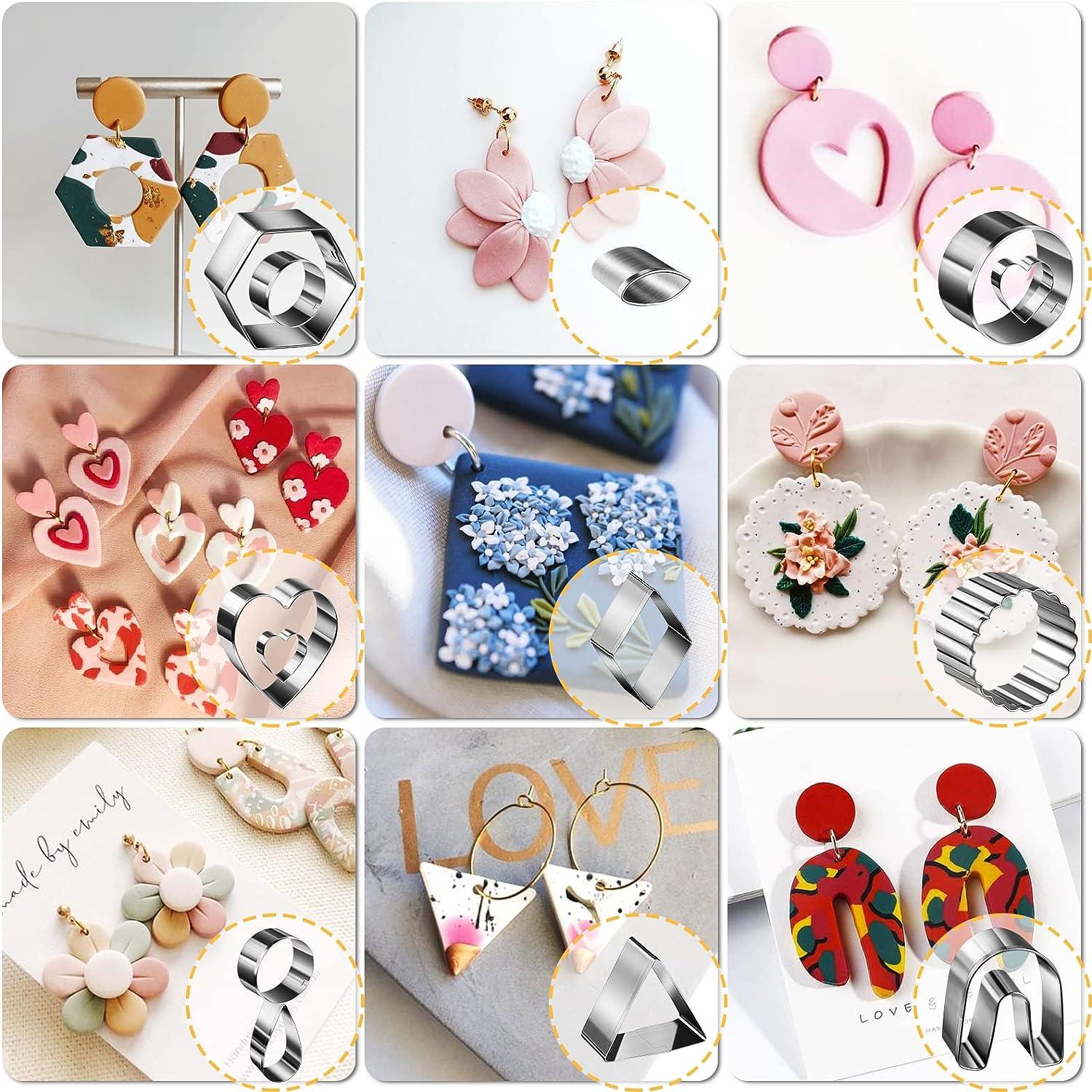 Polymer Clay Cutter Set Earring Making Kit Different Shapes Crafts