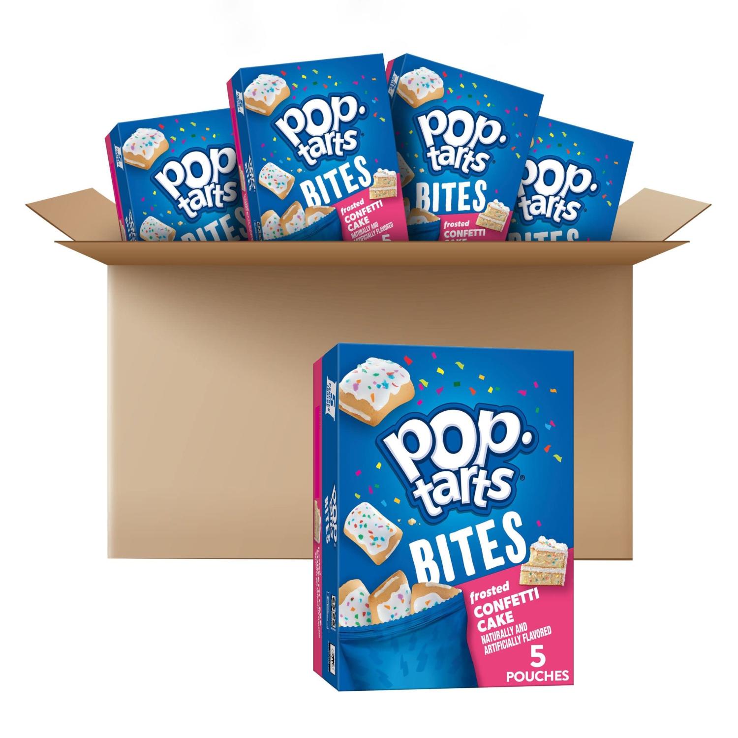PopTarts Bites, Tasty Filled Pastry Bites, Frosted Confetti Cake, 7oz