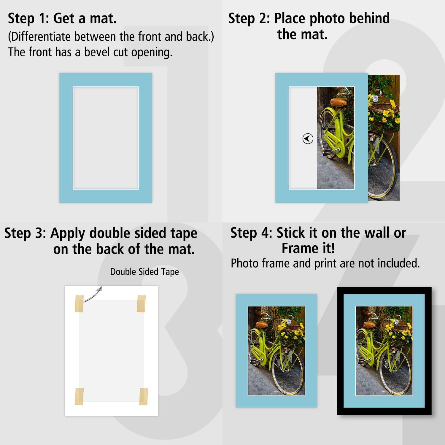 ADD ON: Beveled Photo Mats (for 4x6, 5x7 and 8x10 Prints)