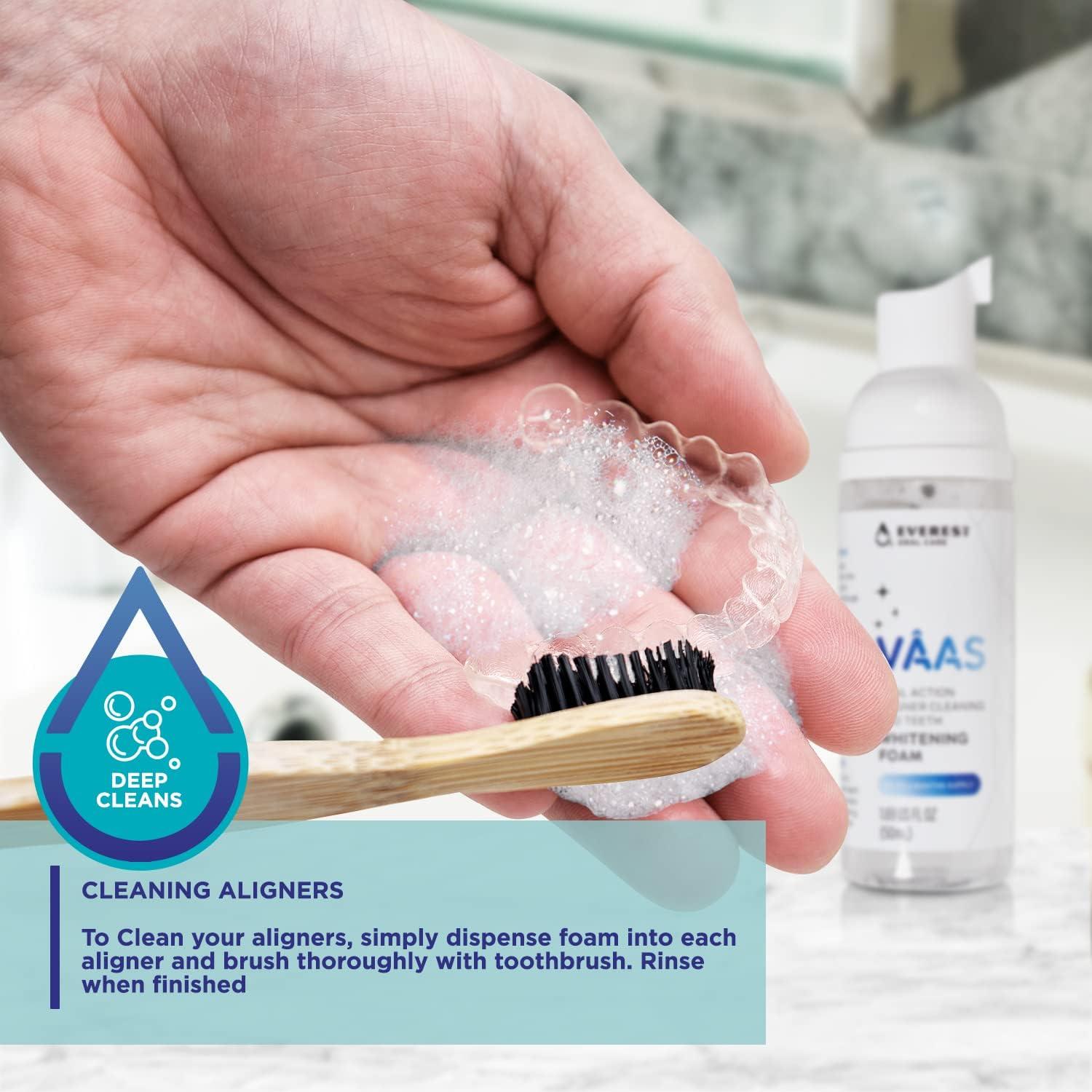 DualAction Aligner Retainer Cleaner Stain Remover and Teeth Whitening