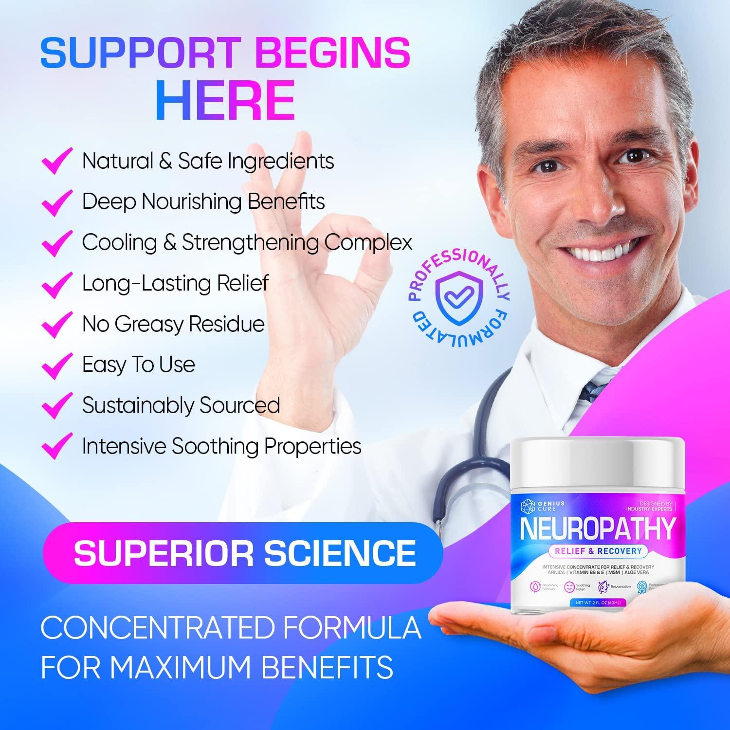 Neuropathy Nerve Pain Relief Cream Maximum Strength for Foot, Hands