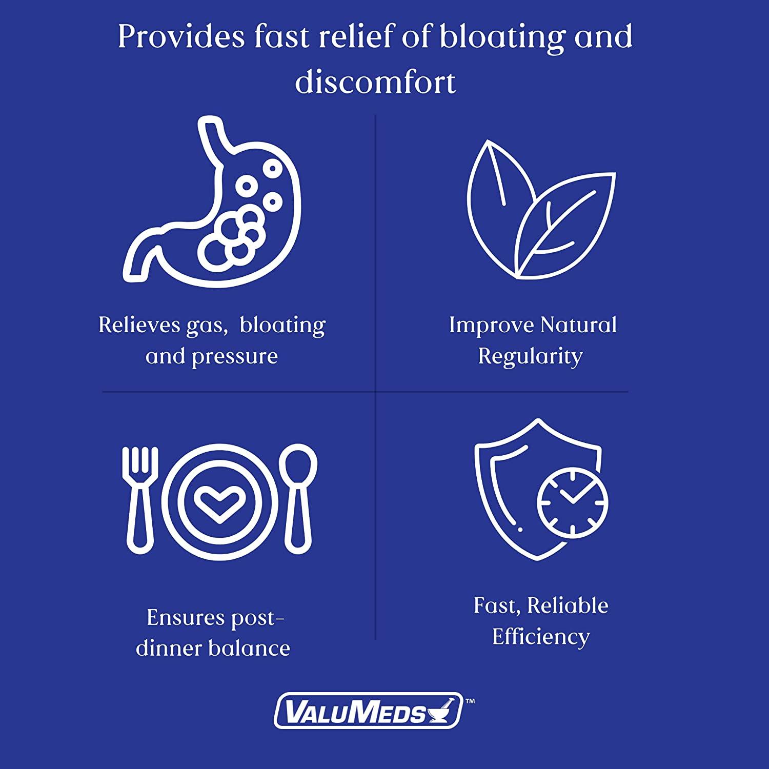 ValuMeds UltraStrength Gas Relief for Adults, 365 Softgels, Relieves