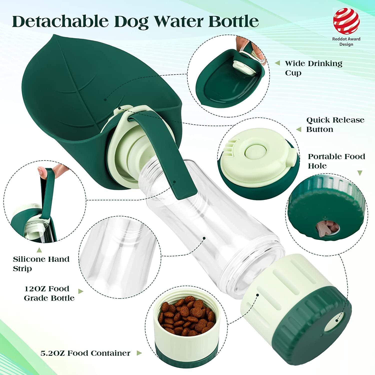 TIOVERY Upgraded Dog Water Bottle Portable Pet Water Dispenser