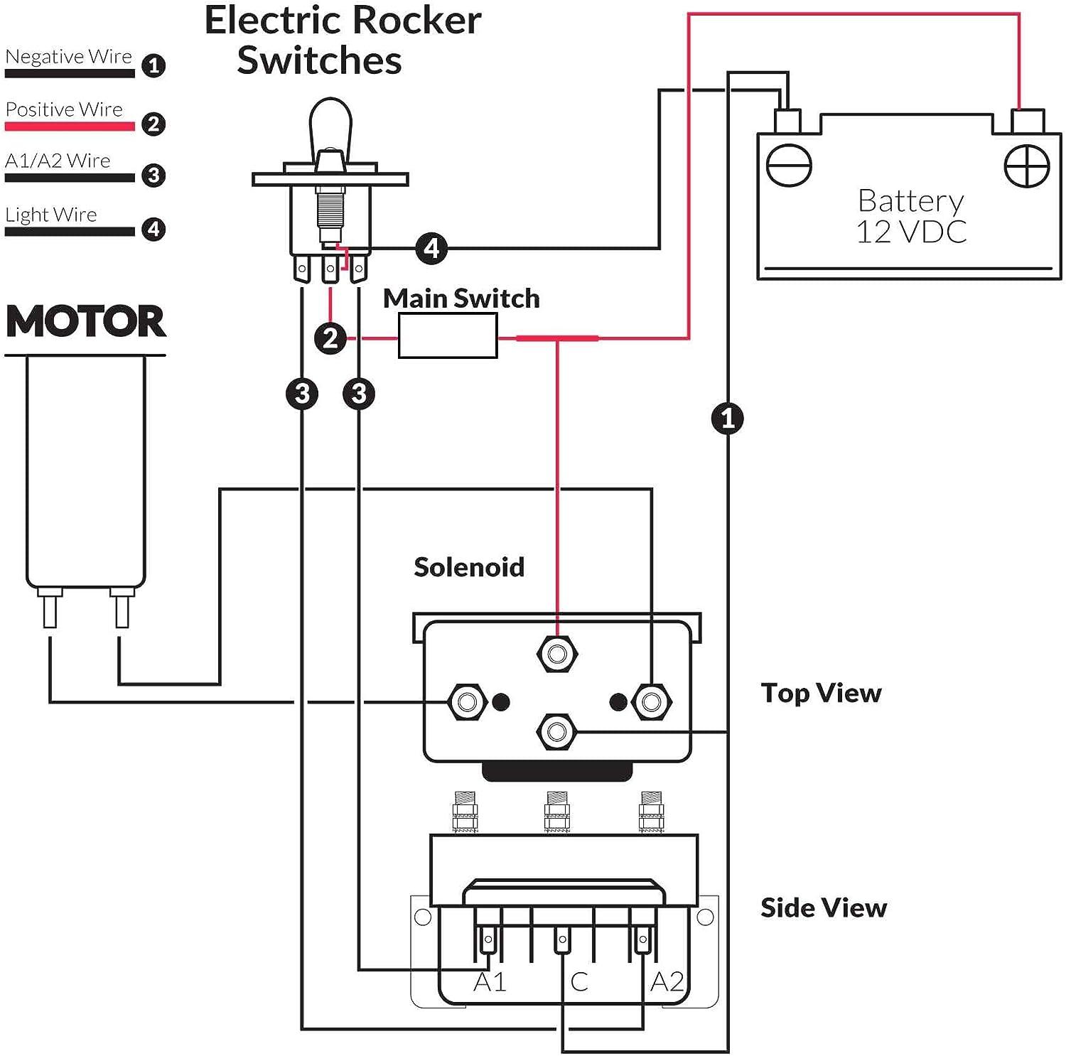 Five Oceans Anchor Windlass Up/Down Switch Panel - 12V Toggle Switch ...
