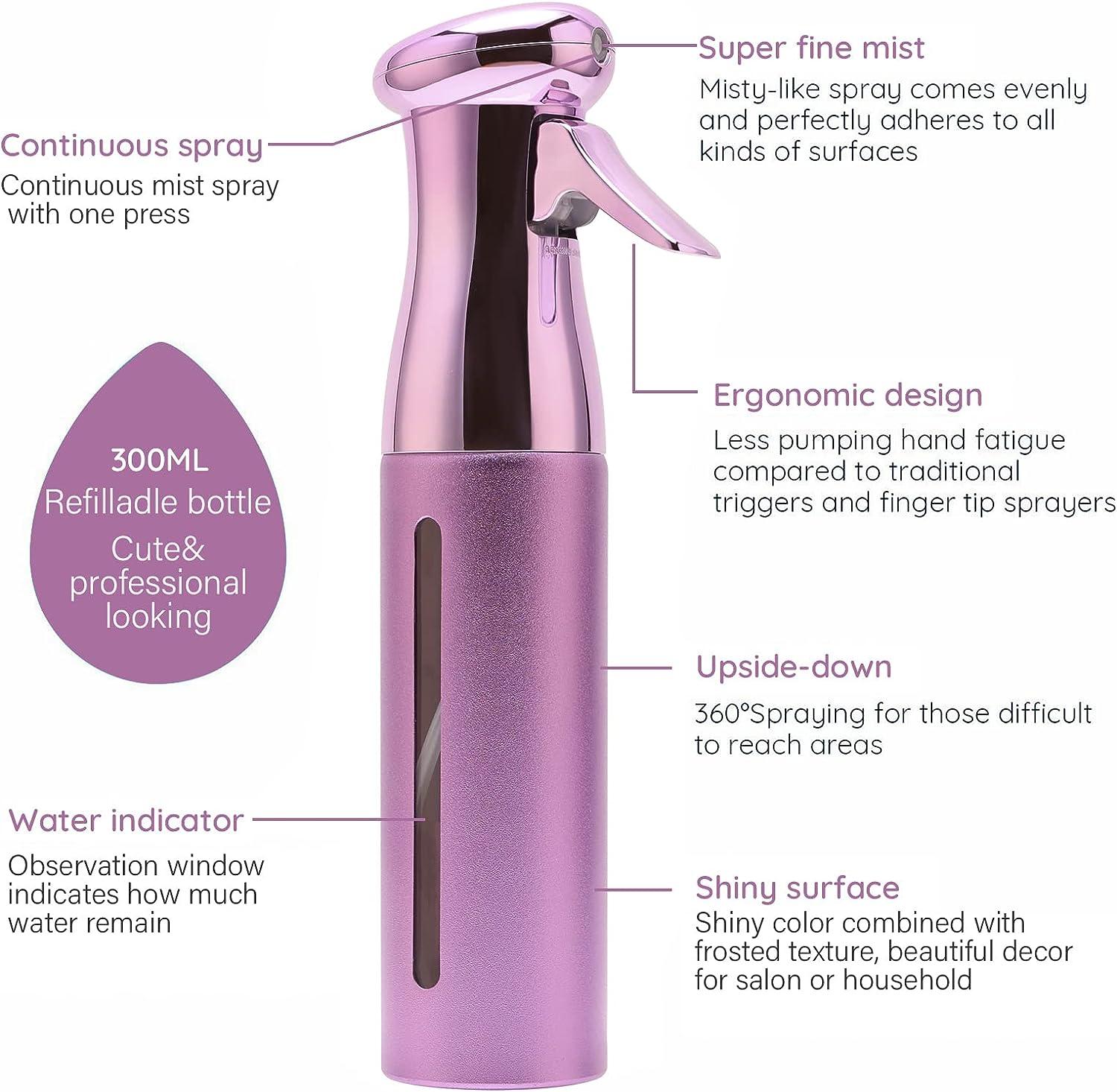 This Continuous Spray Bottle Evenly Mists Hair and Plants, and