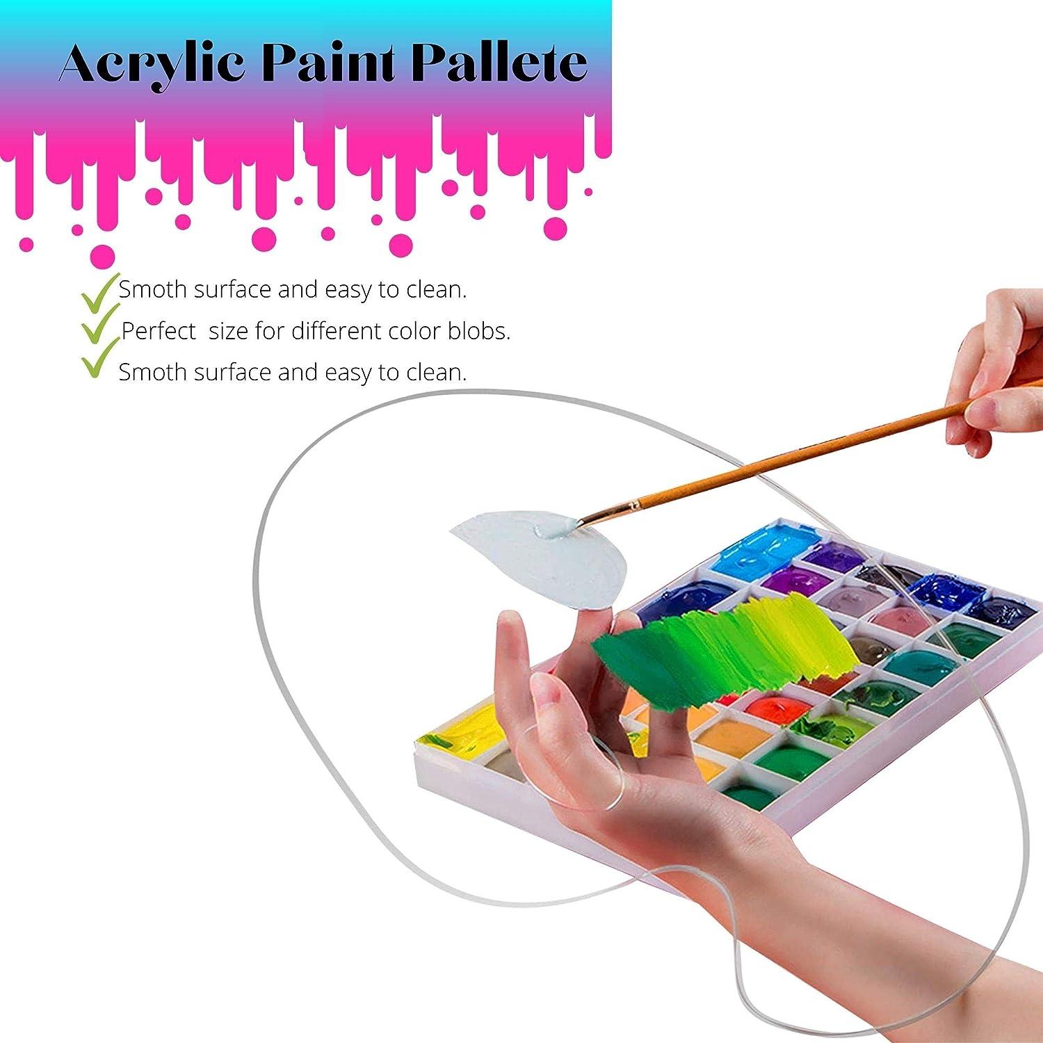 Palette Acrylic Painting, Acrylic Paint Tray Palette