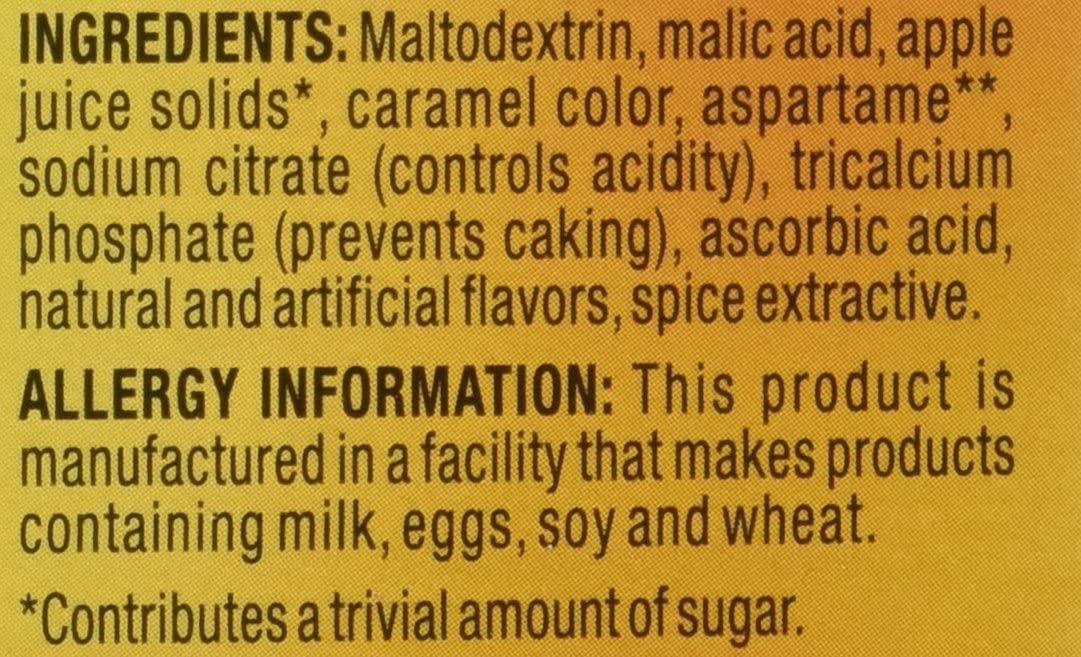 Alpine, Spiced Cider, Sugar Free Apple Flavored Drink Mix, 1.4oz Box