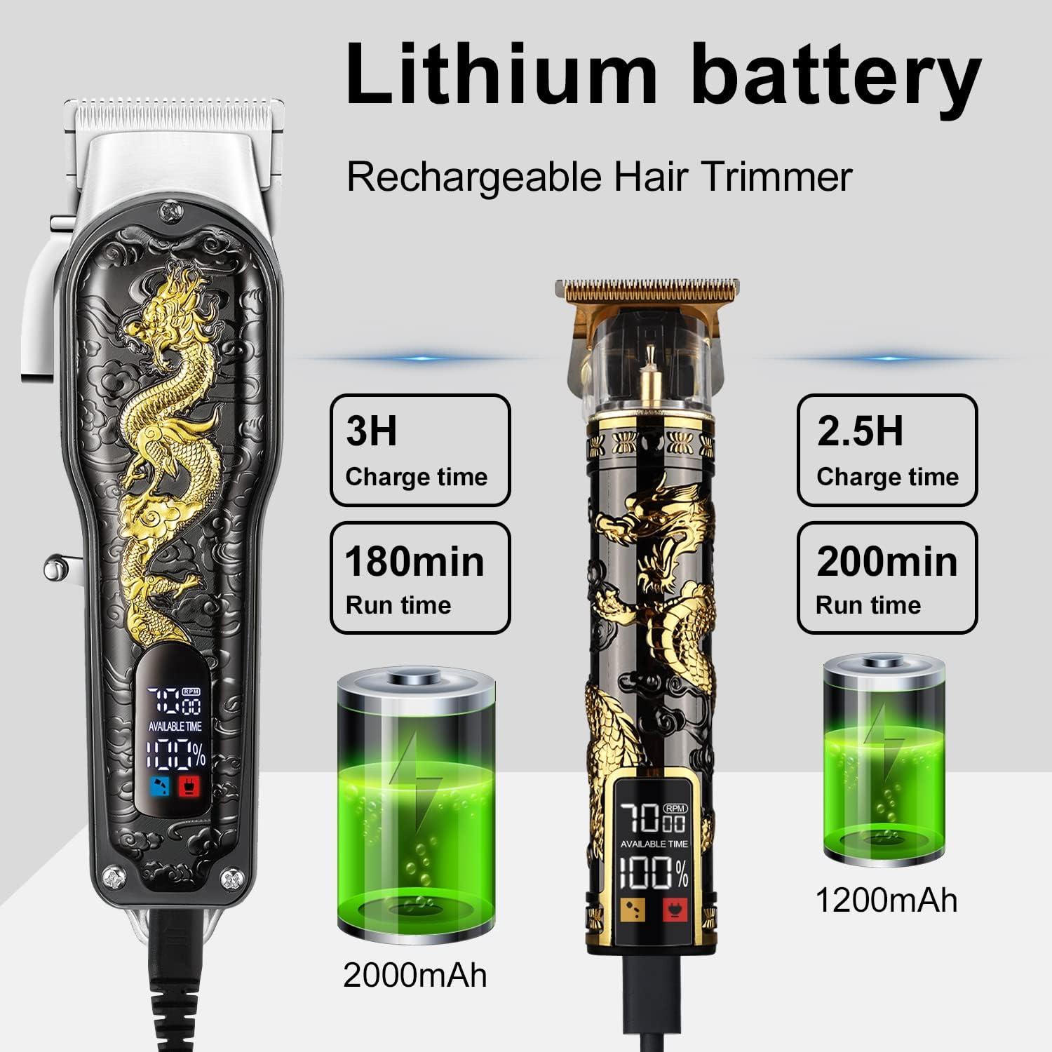 Kubeauty Hair Clipper For Men, Cordless Self-Haircut Kit, LED Display - View #7