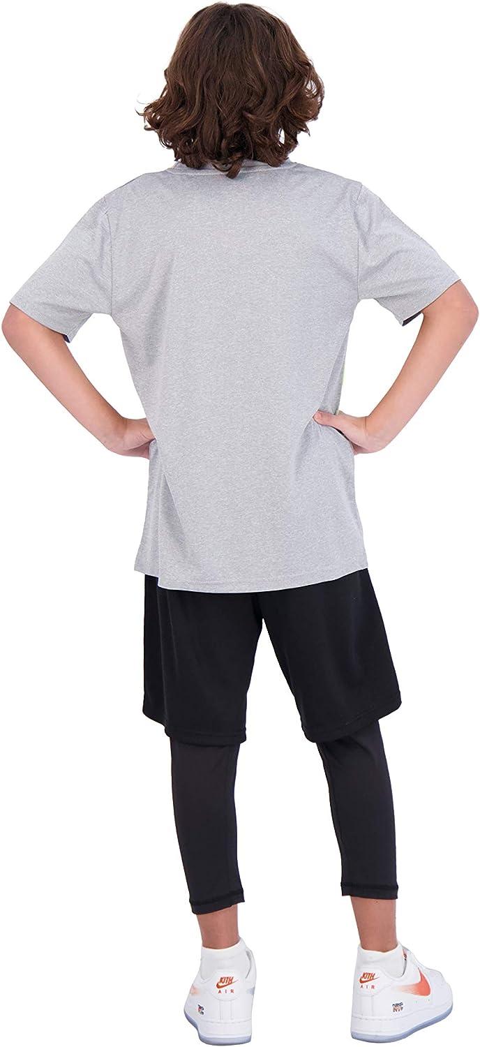 Hind Boys 3 Piece Athletic Short Set for Kids Basketball Shorts