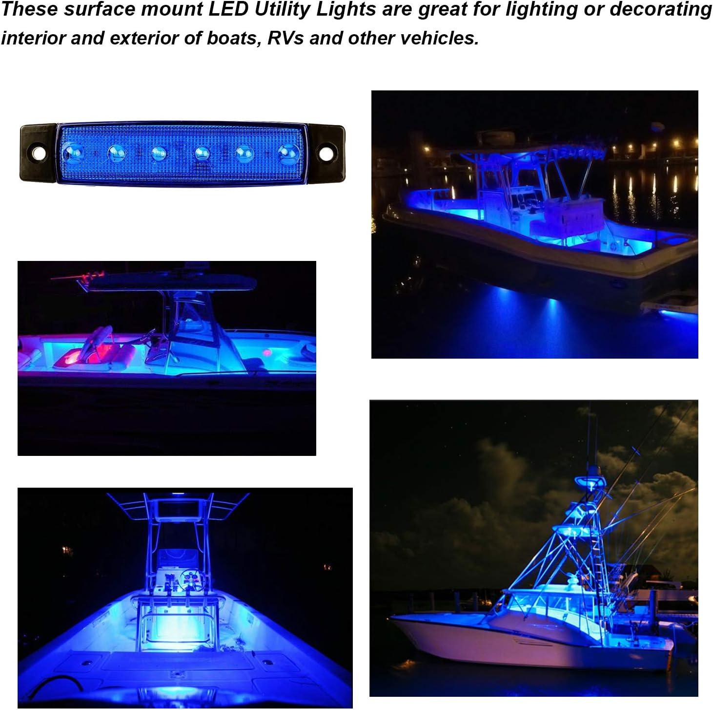 4Pcs Marine LED Lights, 12V Waterproof Navigation Boat lights, Boat Stern  Light, Courtesy Lights, Boat Interior Lights for Yacht, Fishing, Pontoon  Boat, Sailboat, Kayak, Bass Boat Vessel(White) : : Sports, Fitness  