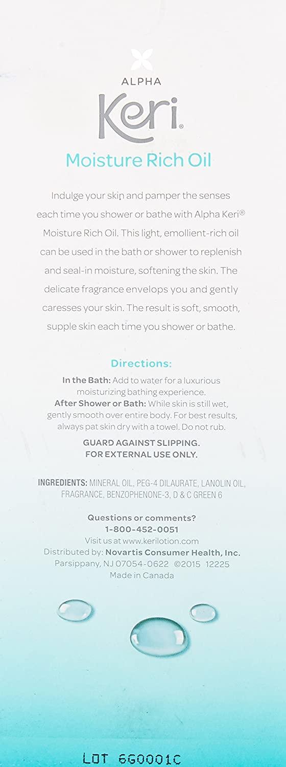 Alpha Keri Shower & Bath Moisture Rich Oil 16 oz