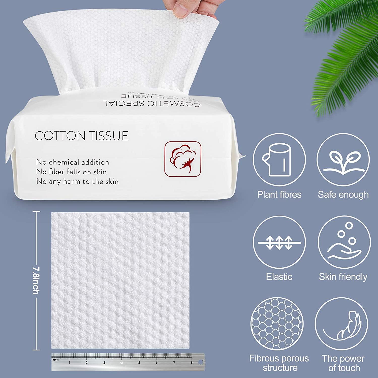 Disposable Face Towel Facial Tissue Soft Cotton Facial Cleansing Cloths ...