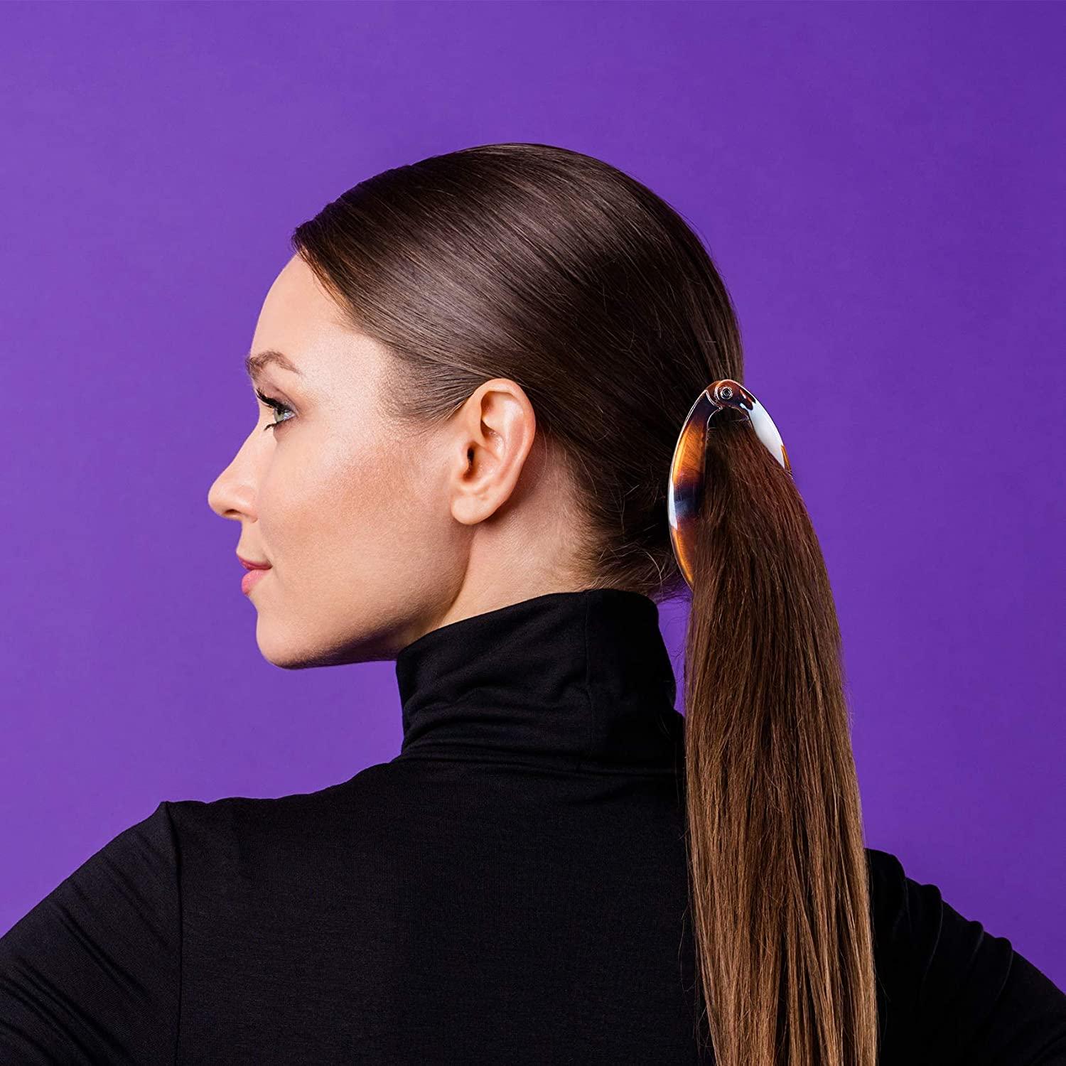 OIIKI 4 PCS Banana Hair Clips, French Banana Clip Hair Combs for Women Girls, Vintage Hair Clips