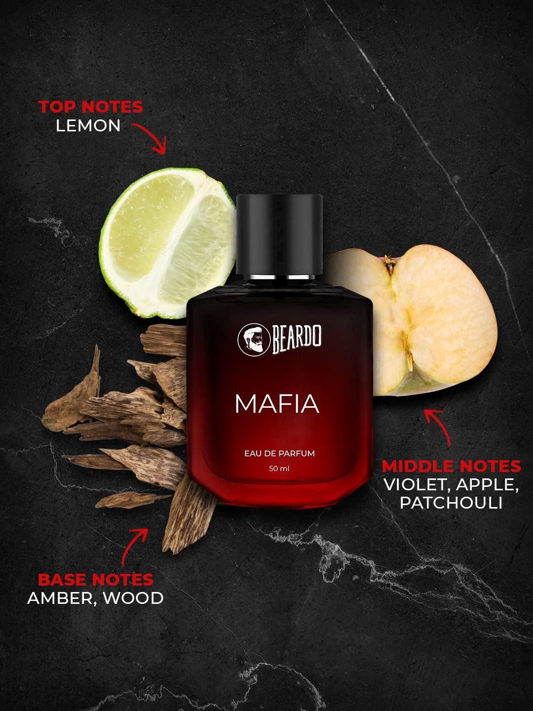 Perfume for Men MAFIAS 50ml Musky Woody Perfume for Men Long