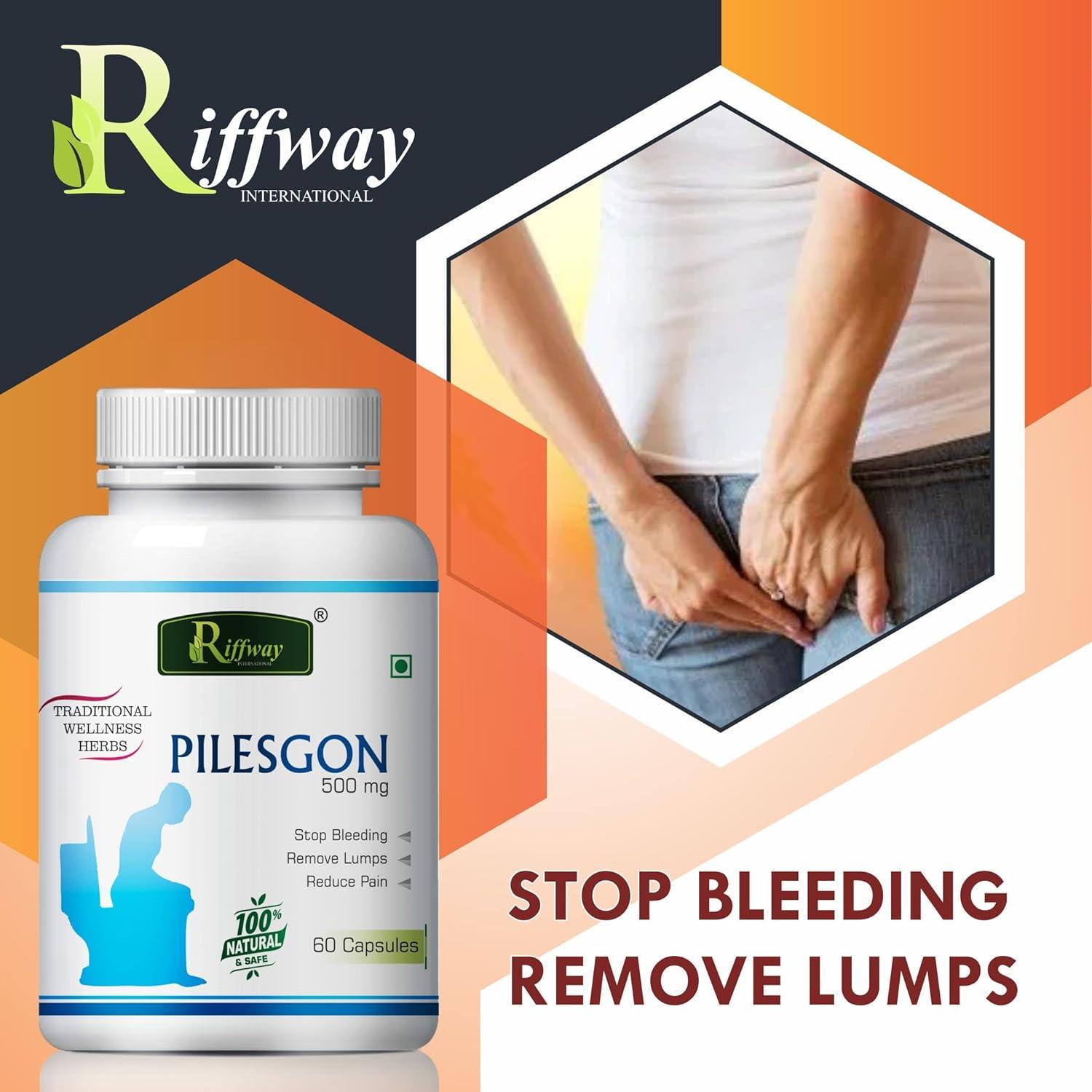 Riffway Pilesgon Capsule Piles Capsules Shrinking Treatment ! Soothing