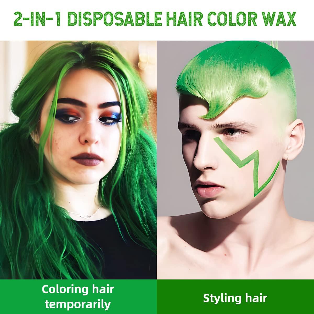 Neon Green Splat Hair Dye