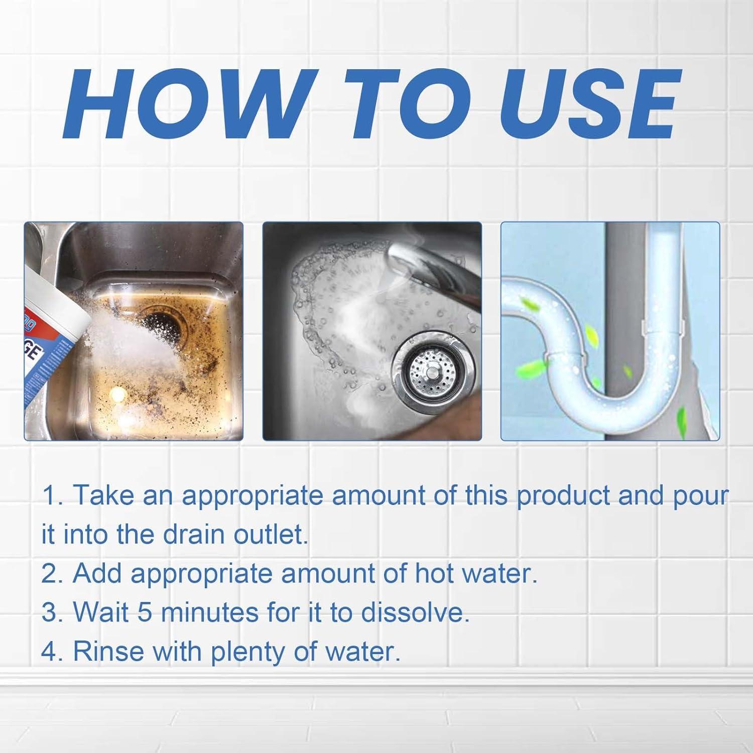 Pipeline Dredging Agent - Kitchen Unblocker, 500ml Homebbc Pipe Cleaner, Powerful - View #3