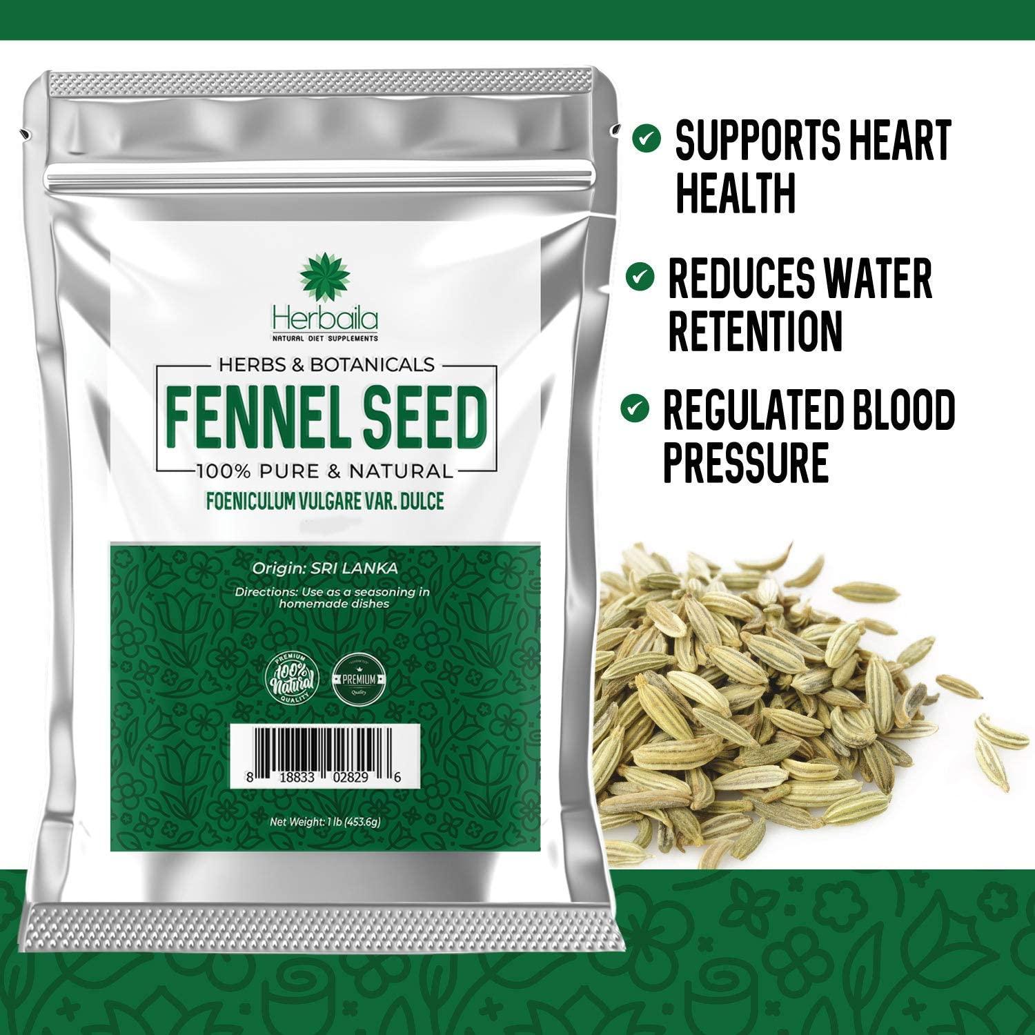 Fennel Seeds 1 Pound, Supports Healthy Digestion, Relieves Bloating/Gas