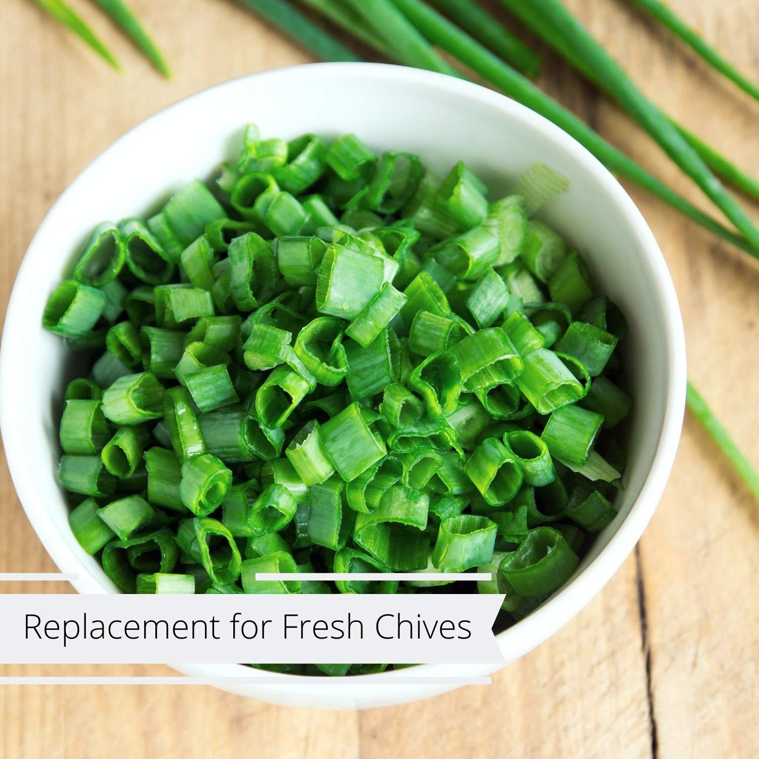 Dried Chives 5 oz Jumbo Reusable Container by It's Delish Premium