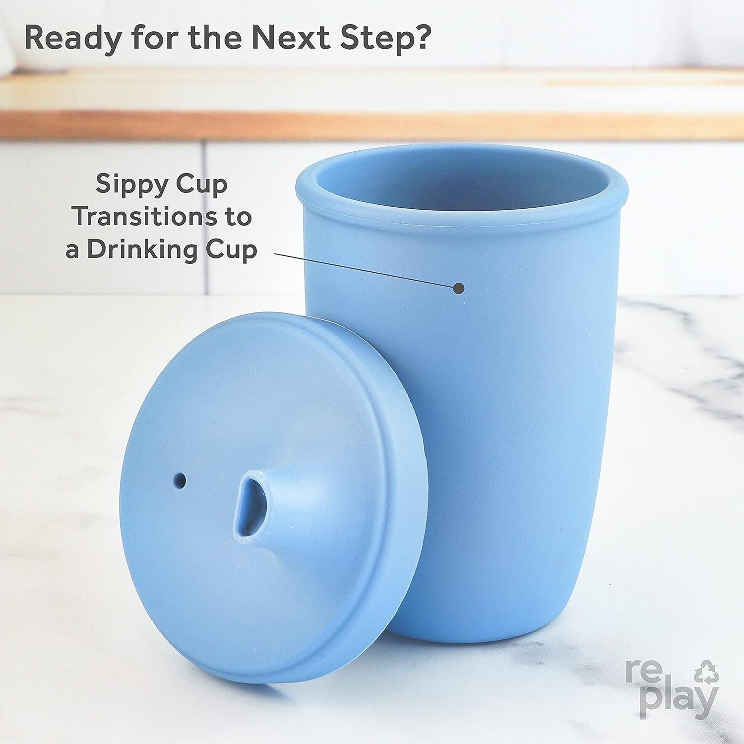 Re-Play Platinum Silicone 8oz. Sippy Cup - Denim