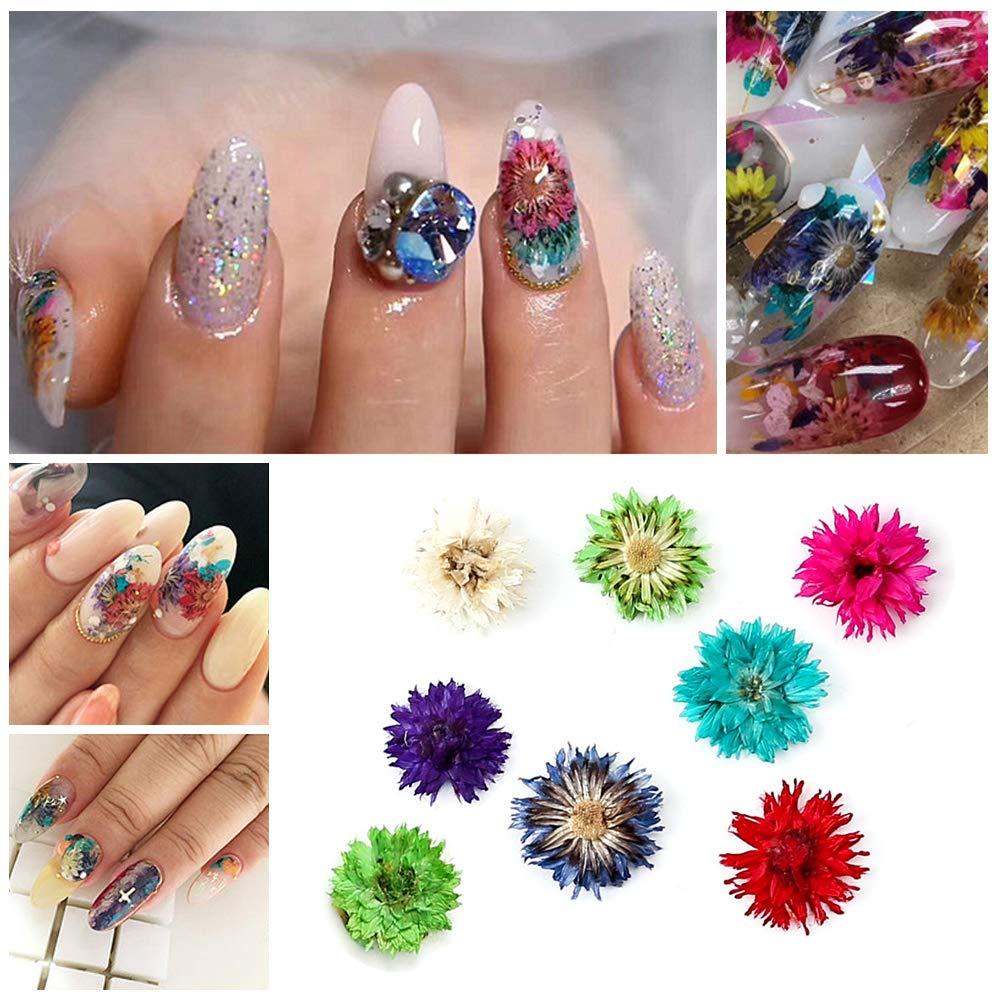 GetUSCart- iFancer 96 Pcs Dried Flowers Nail Art 35 Colors 3D Dry