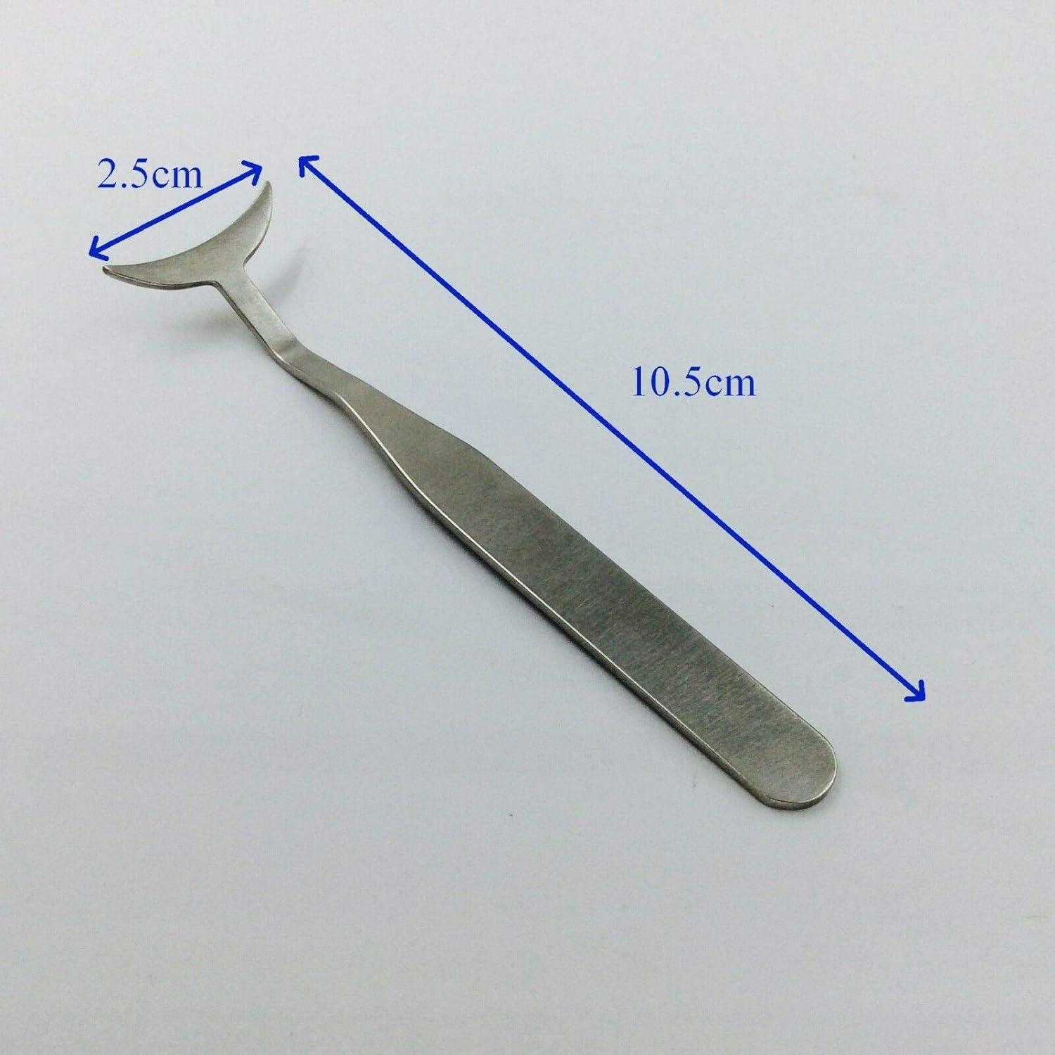 Stainless Steel Angled Silkworm Ruler Caliper Small tip Eye Plastic Surgery