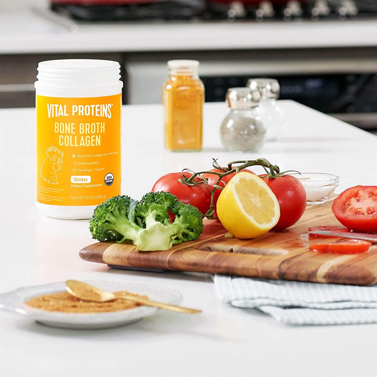 Vital Proteins Organic, FreeRange Chicken Bone Broth Collagen Powder