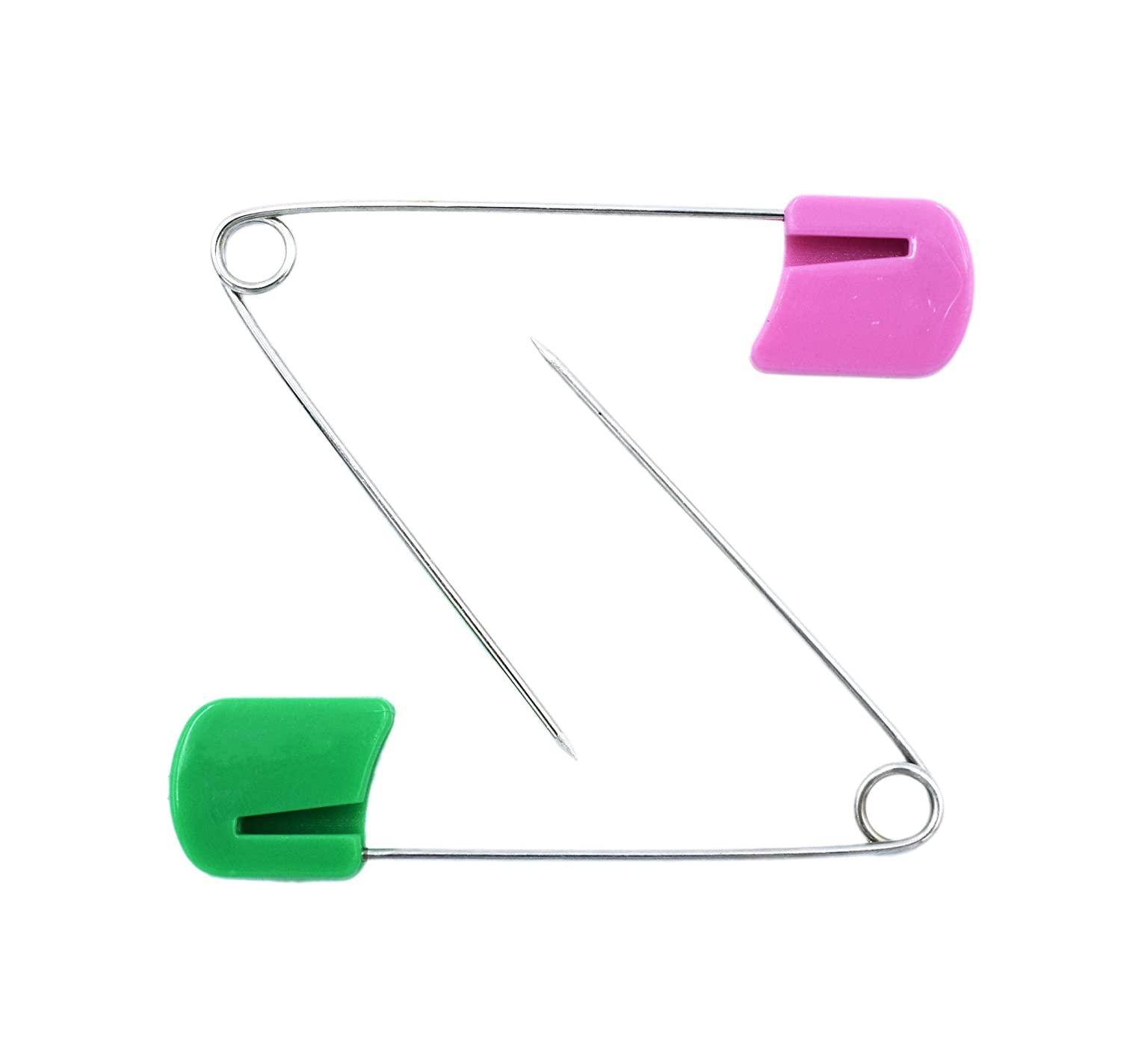 Diaper Pins, Assorted Color Nappy Safety Pins Hold Clip Locking Cloth