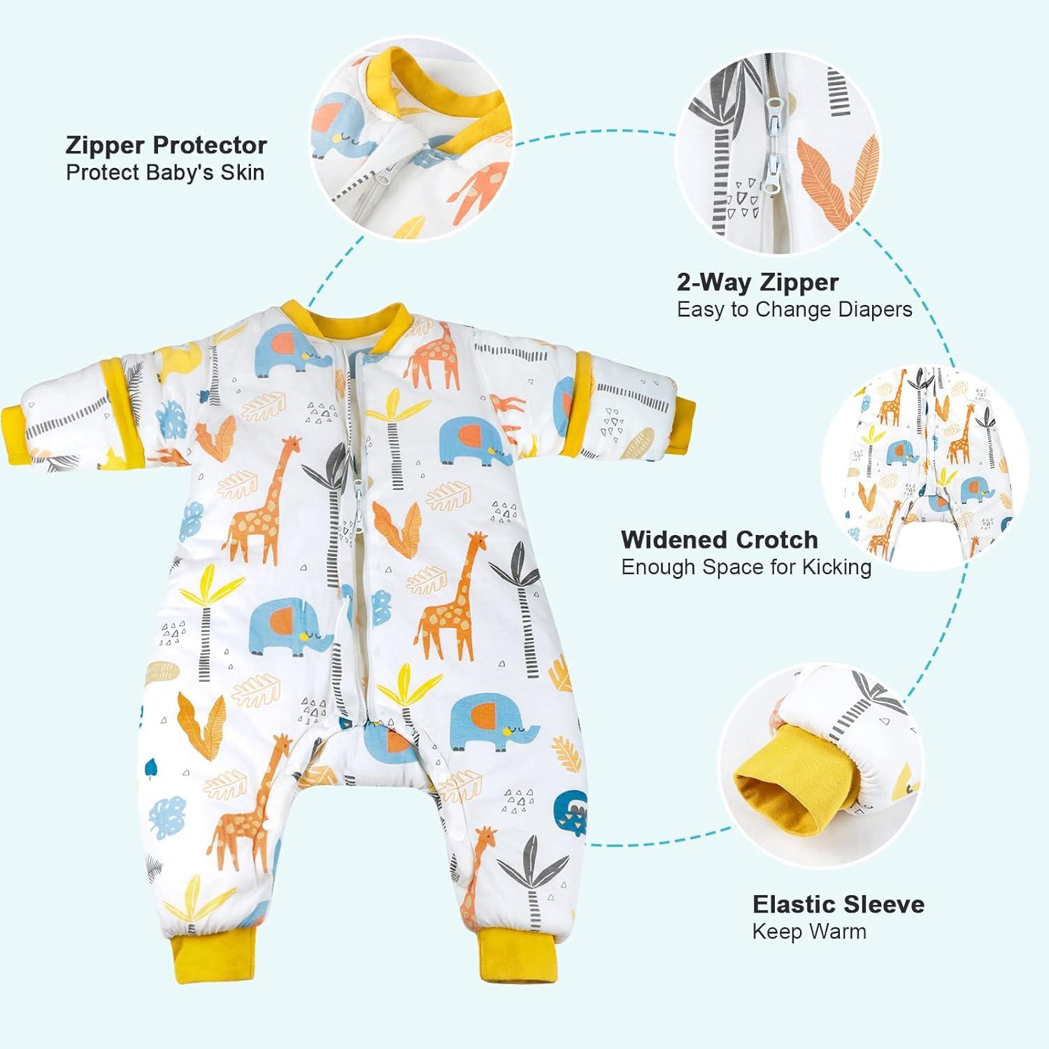 MOEMOE BABY TOG Winter Toddler Sleeping Bag with Feet 80cm