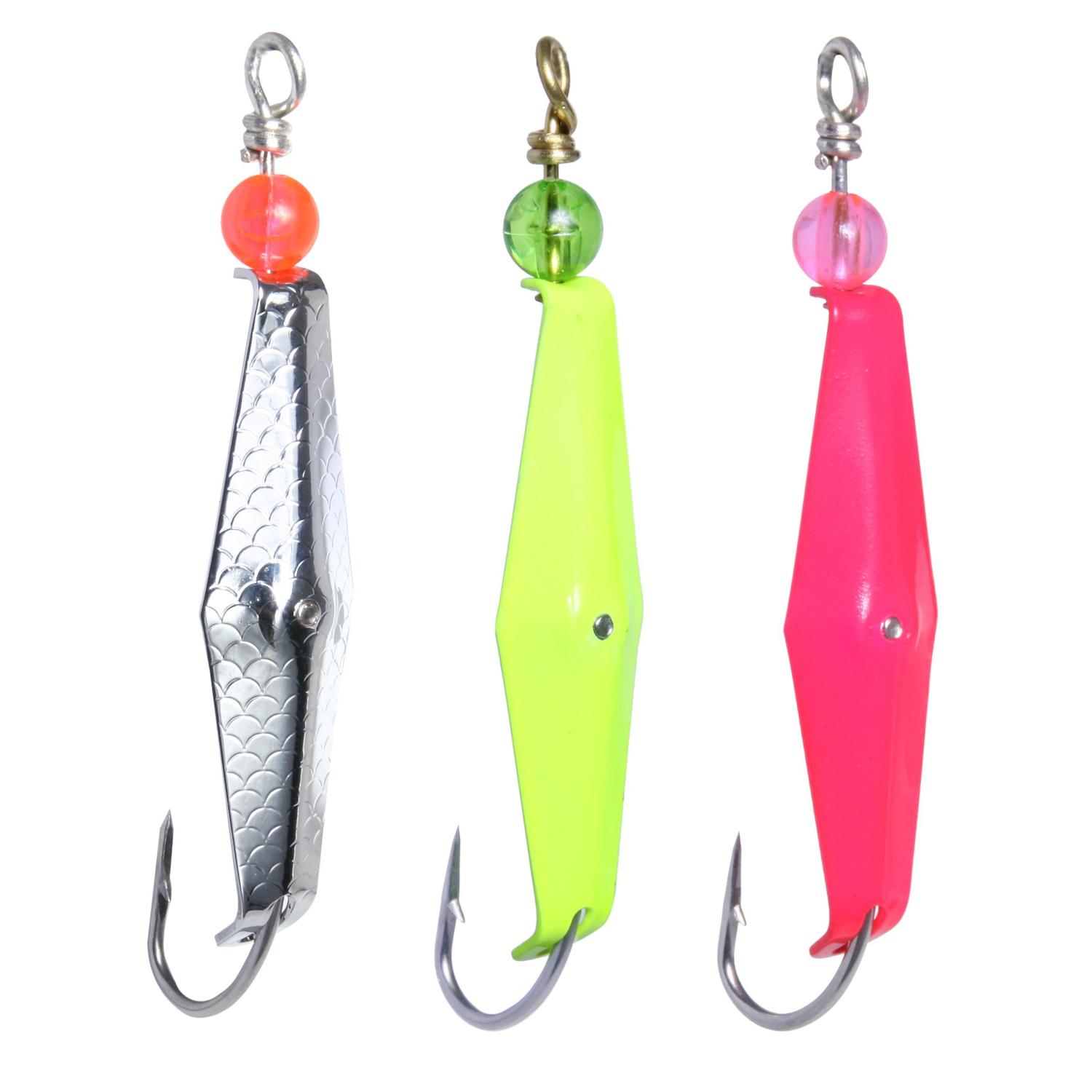 Clark Spoon Size 0, One Chrome Hammered Scale Finish, One Chartreuse, One  Pink, 3 Pack