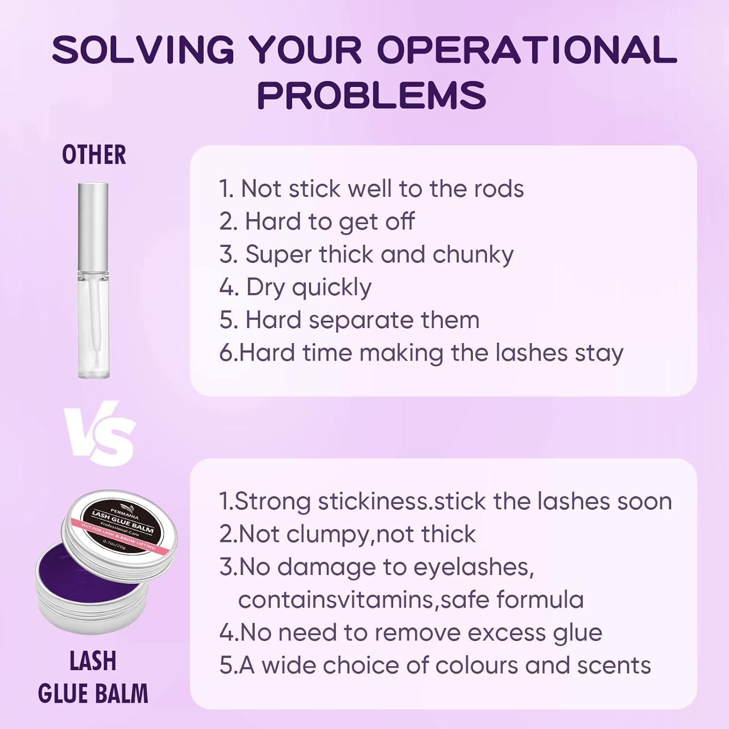 PERMANIA Lash Lift Rod Adhesive New Brow Lamination Glue Balm Soft