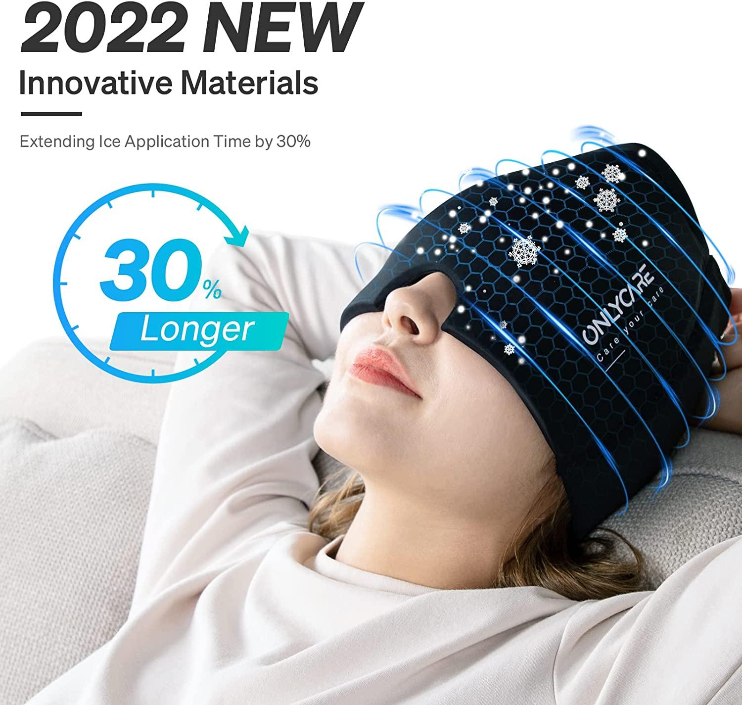 Migraine Relief Cap Odorless Ice Head Wrap for Headache Relief
